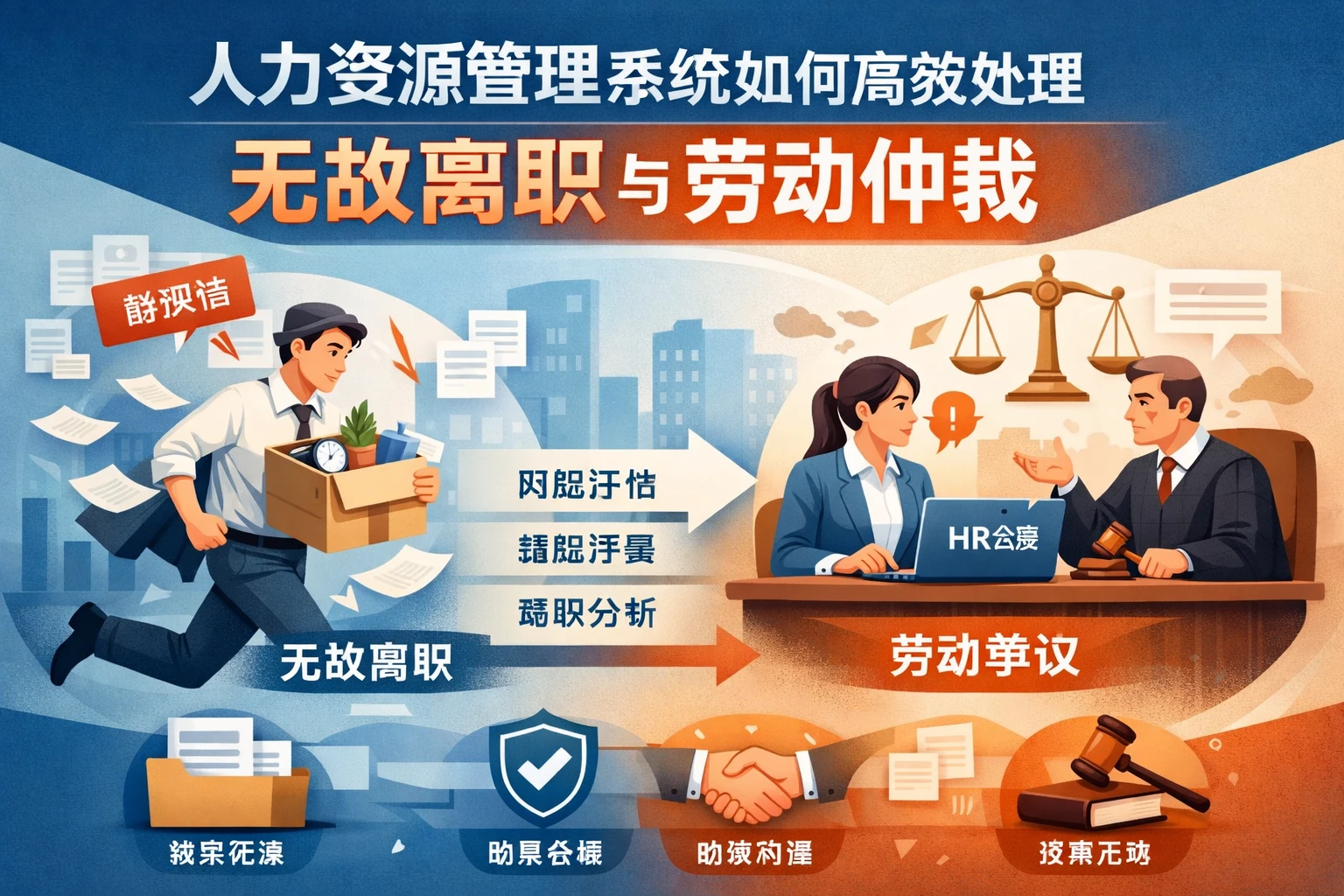 人力资源管理系统如何高效处理无故离职与劳动仲裁
