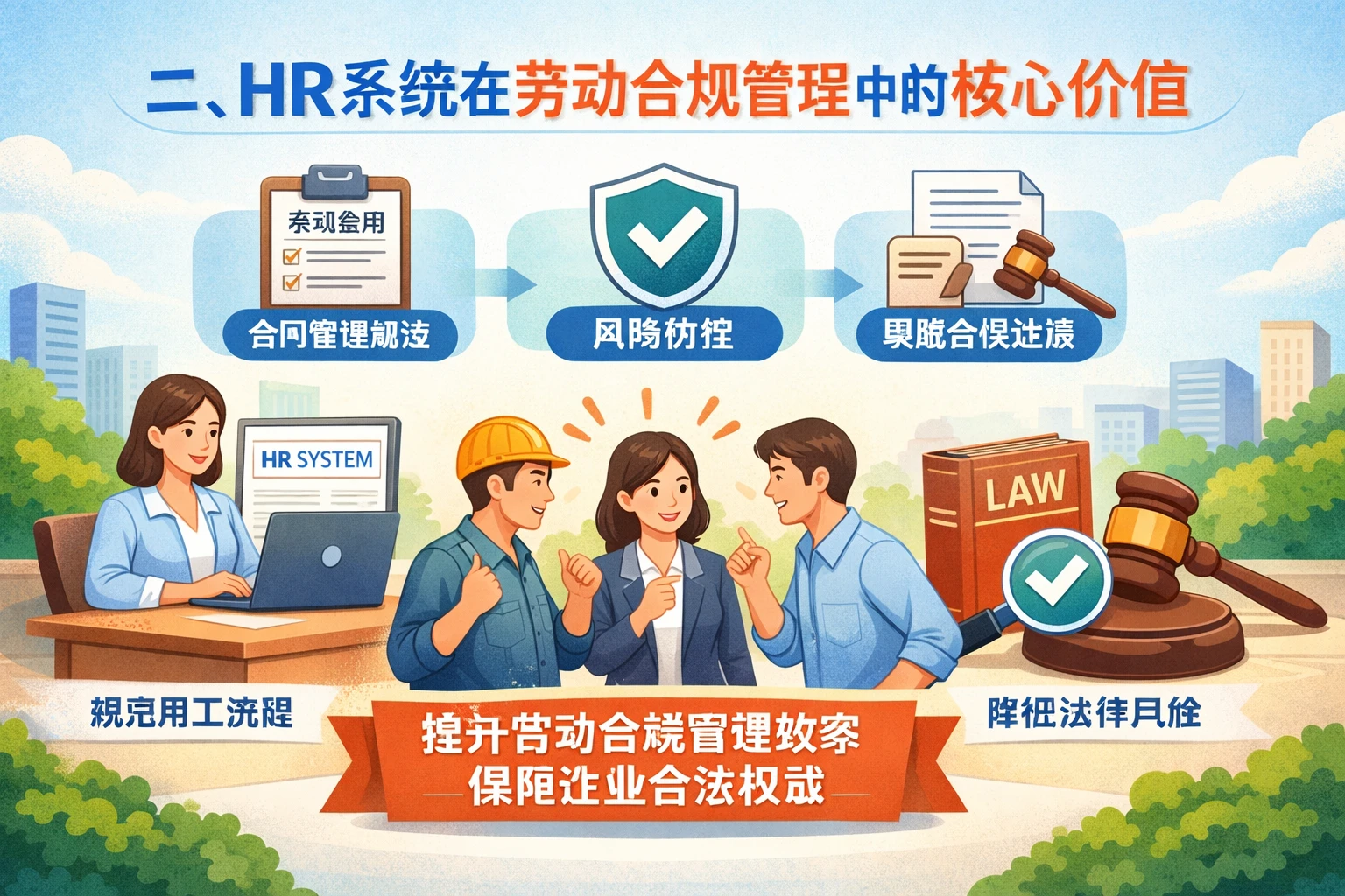 二、HR系统在劳动合规管理中的核心价值
