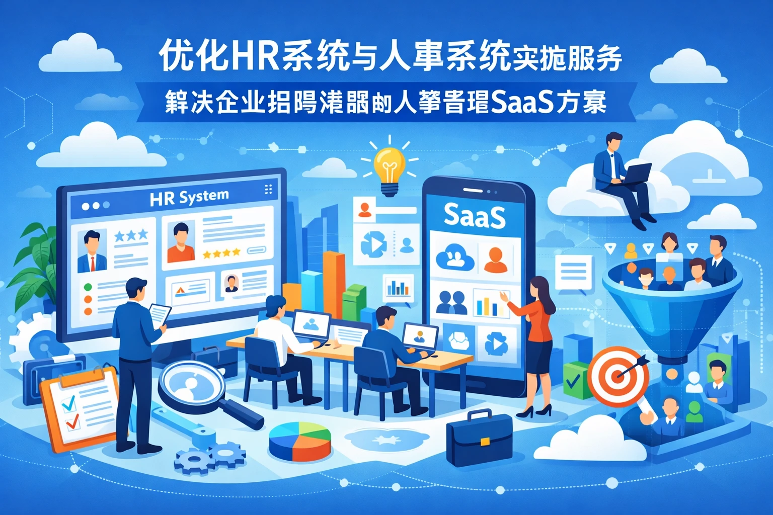优化HR系统与人事系统实施服务，解决企业招聘难题的人事管理SaaS方案
