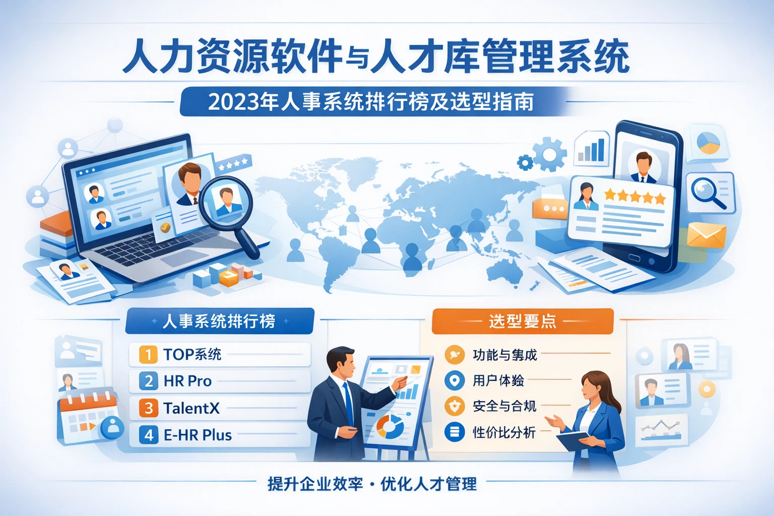 人力资源软件与人才库管理系统：2023年人事系统排行榜及选型指南