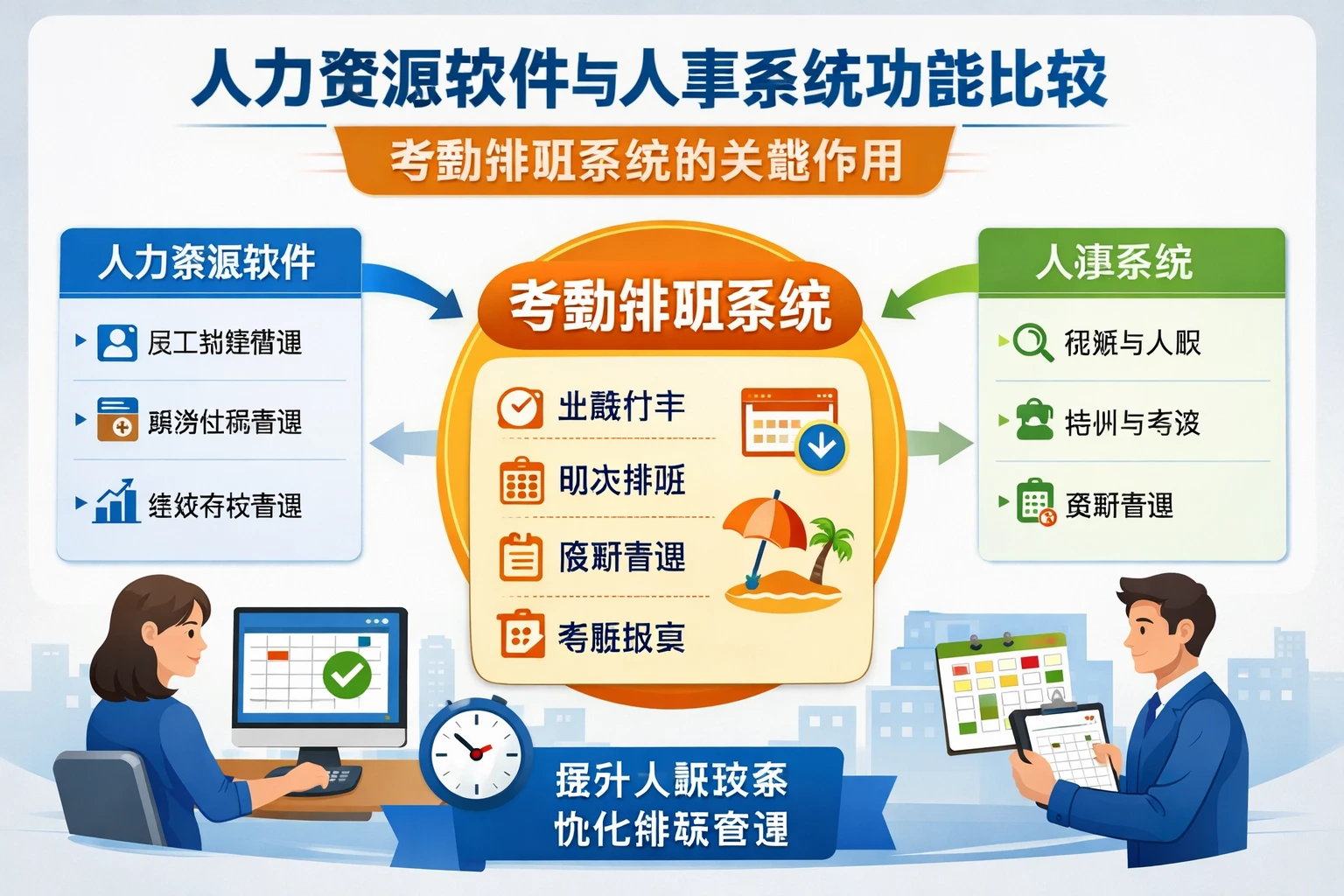 人力资源软件与人事系统功能比较：考勤排班系统的关键作用