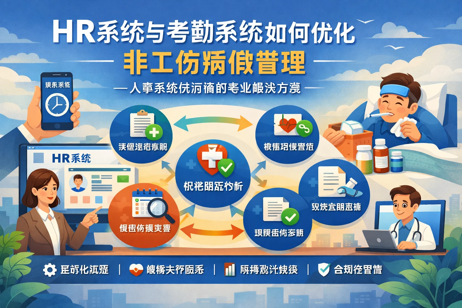 HR系统与考勤系统如何优化非工伤病假管理——人事系统供应商的专业解决方案