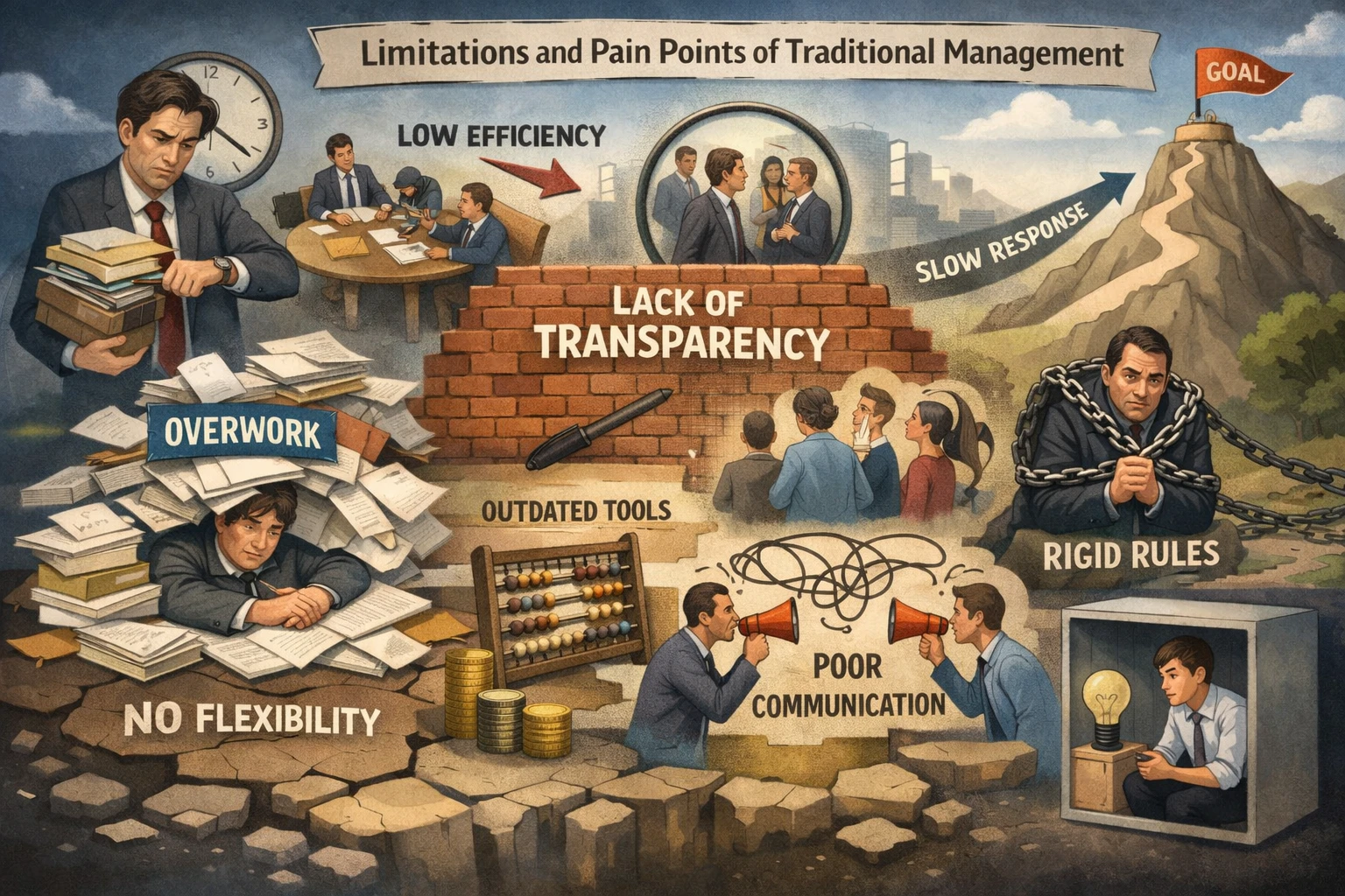 传统管理方式的局限性与痛点