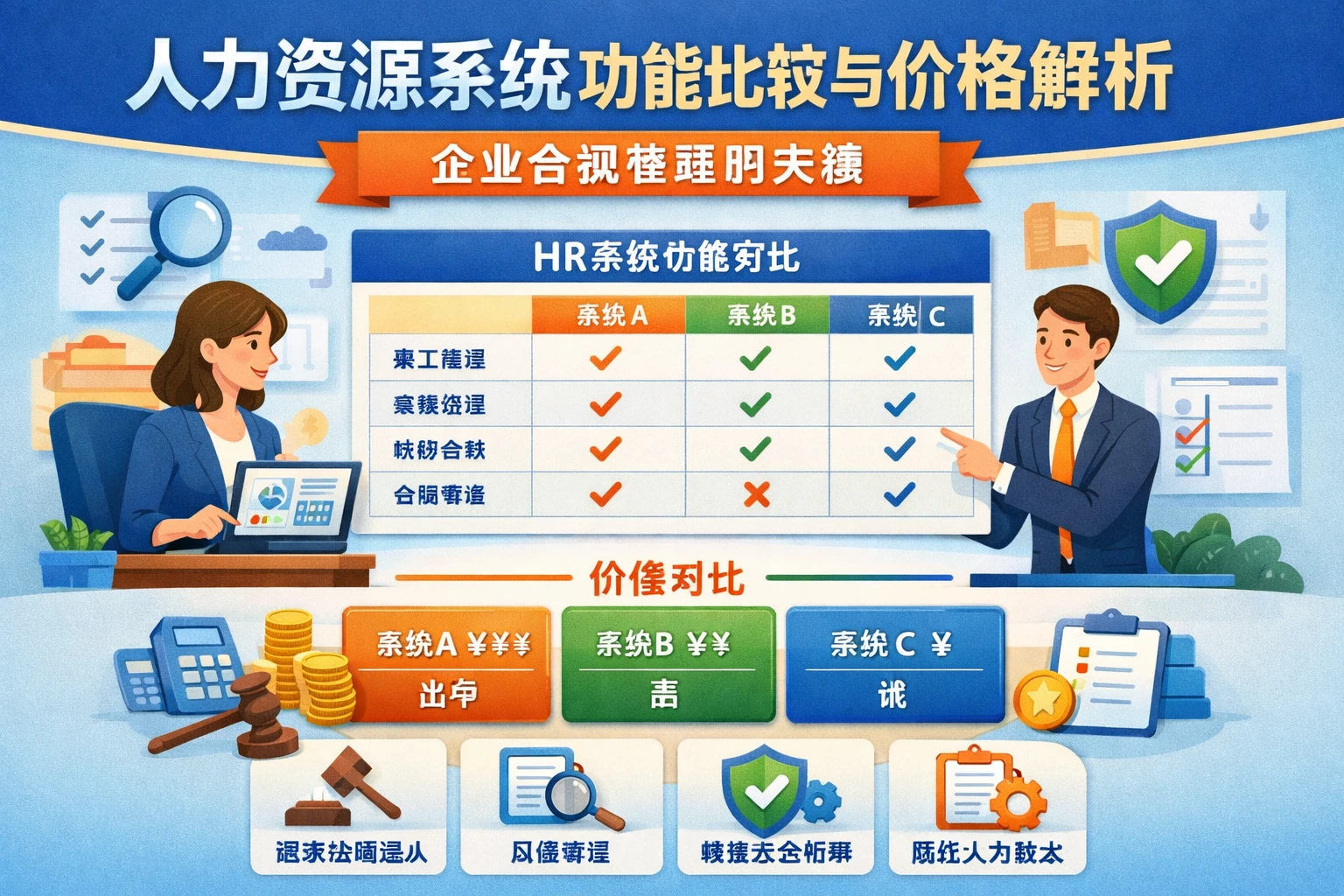 人力资源系统功能比较与价格解析:企业合规管理的关键