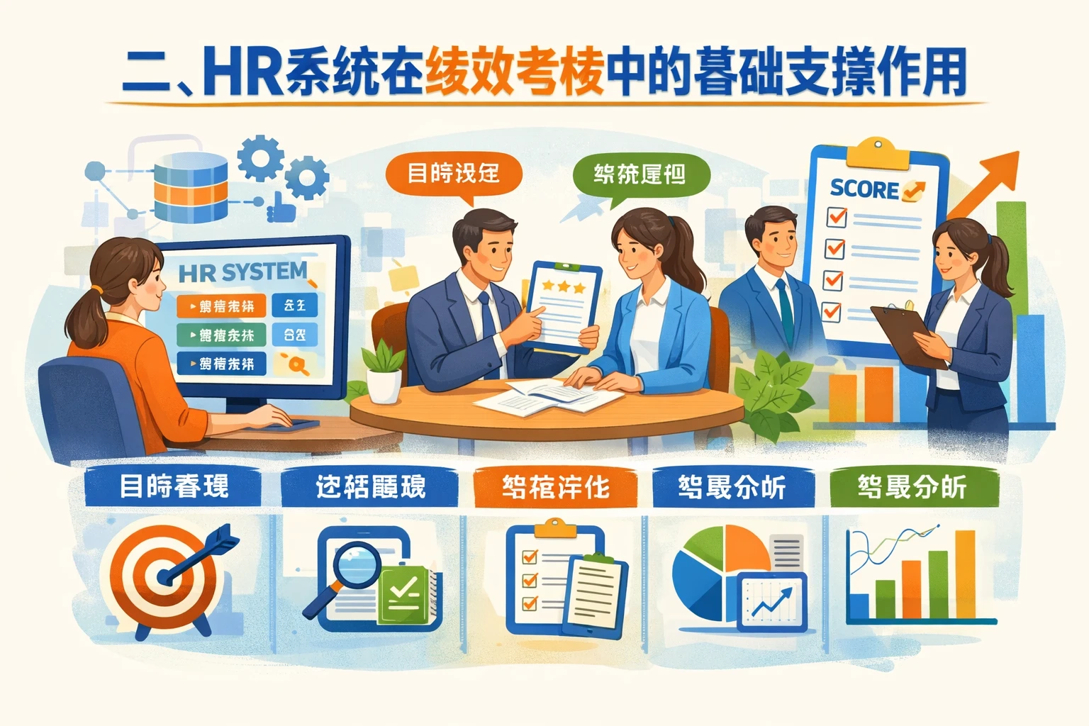 二、HR系统在绩效考核中的基础支撑作用