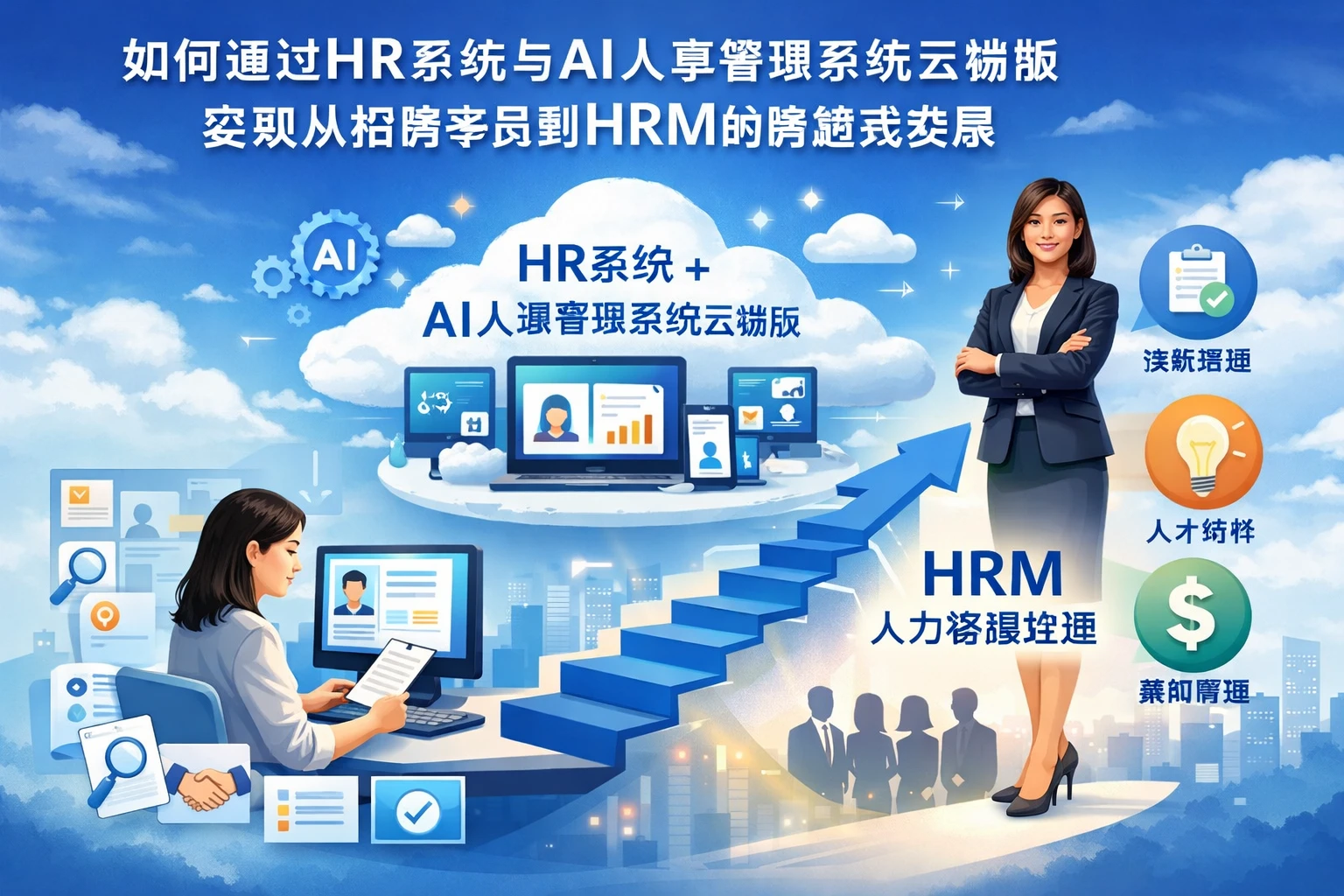 如何通过HR系统与AI人事管理系统云端版实现从招聘专员到HRM的跨越式发展