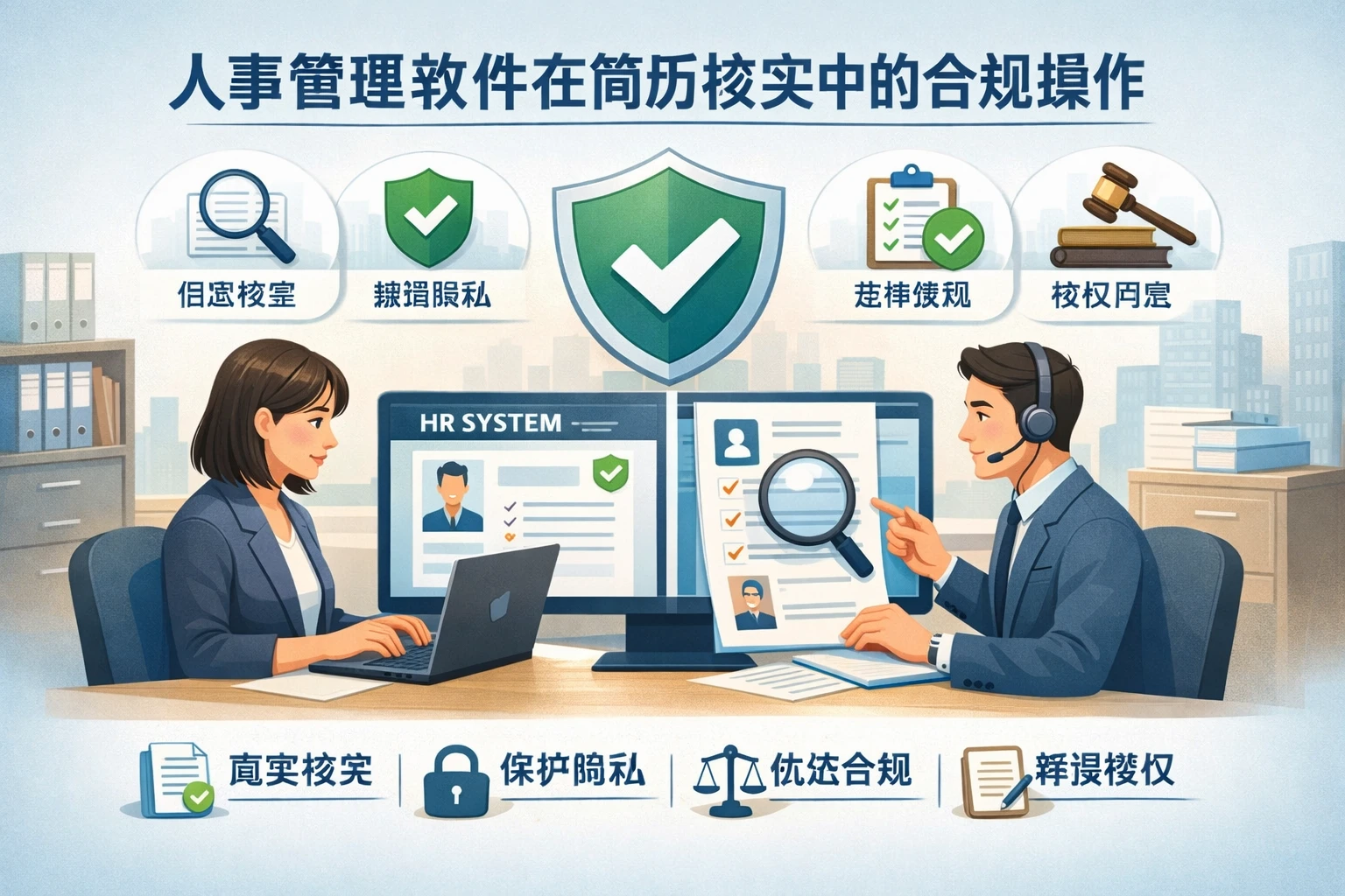 人事管理软件在简历核实中的合规操作