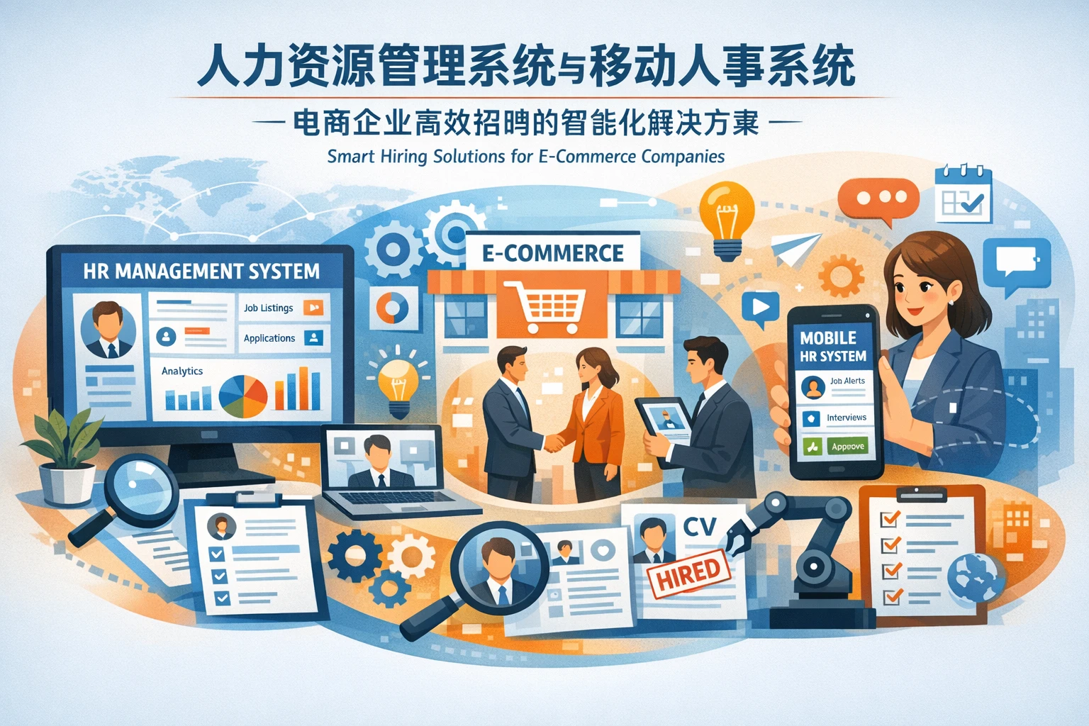 人力资源管理系统与移动人事系统：电商企业高效招聘的智能化解决方案