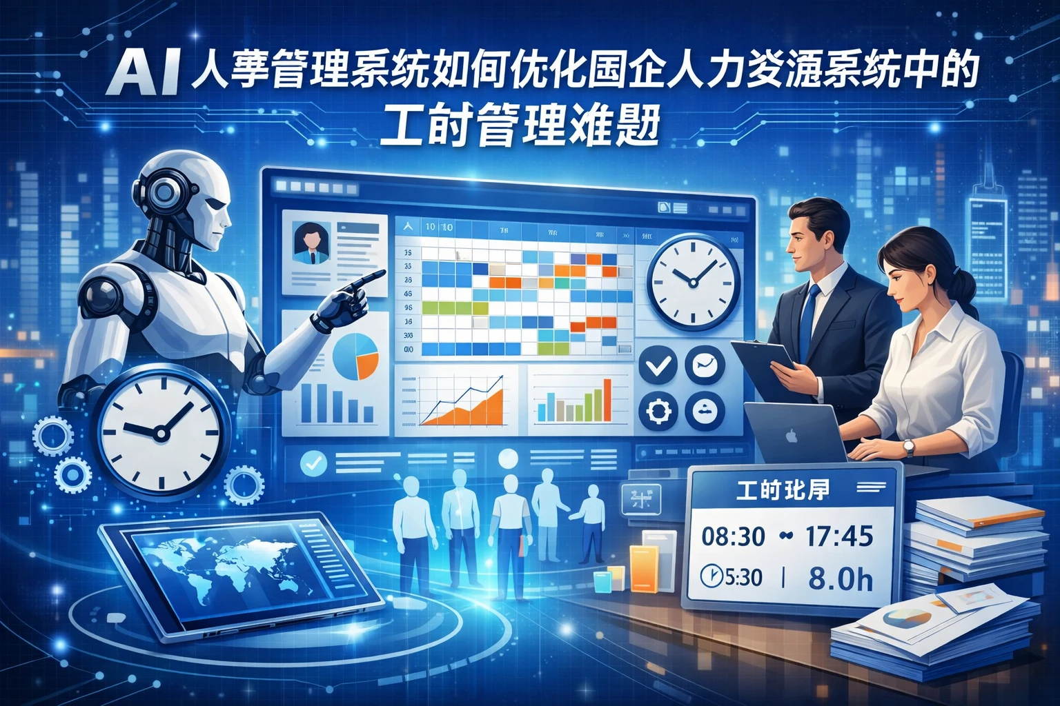 AI人事管理系统如何优化国企人力资源系统中的工时管理难题