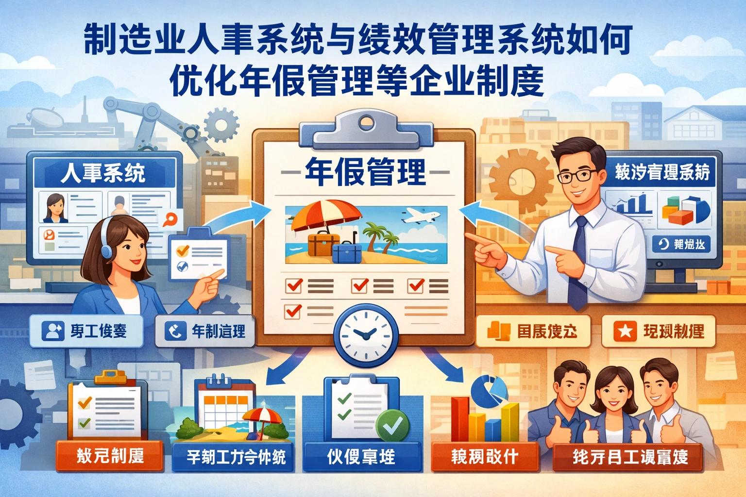 制造业人事系统与绩效管理系统如何优化年假管理等企业制度