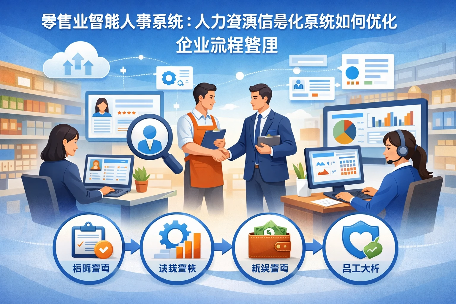 零售业智能人事系统：人力资源信息化系统如何优化企业流程管理