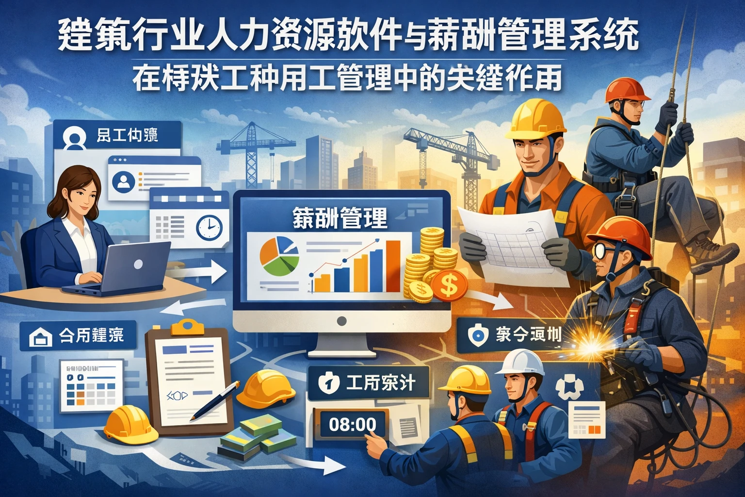 建筑行业人力资源软件与薪酬管理系统在特殊工种用工管理中的关键作用