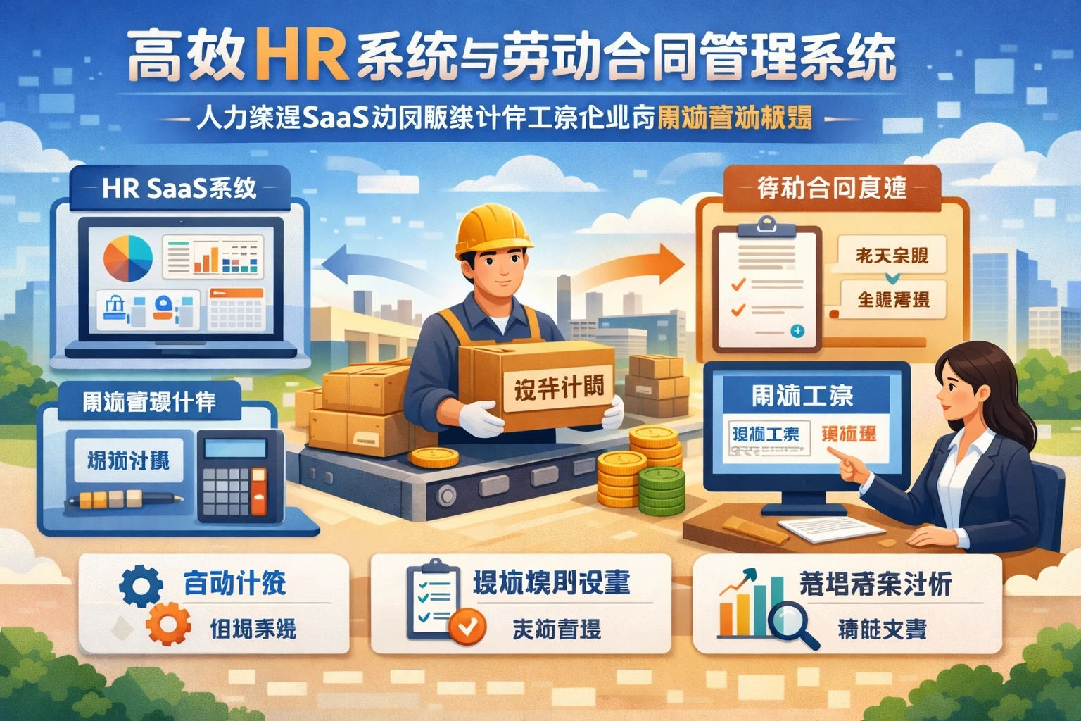 高效HR系统与劳动合同管理系统：人力资源SaaS如何解决计件工资企业的假期薪酬难题