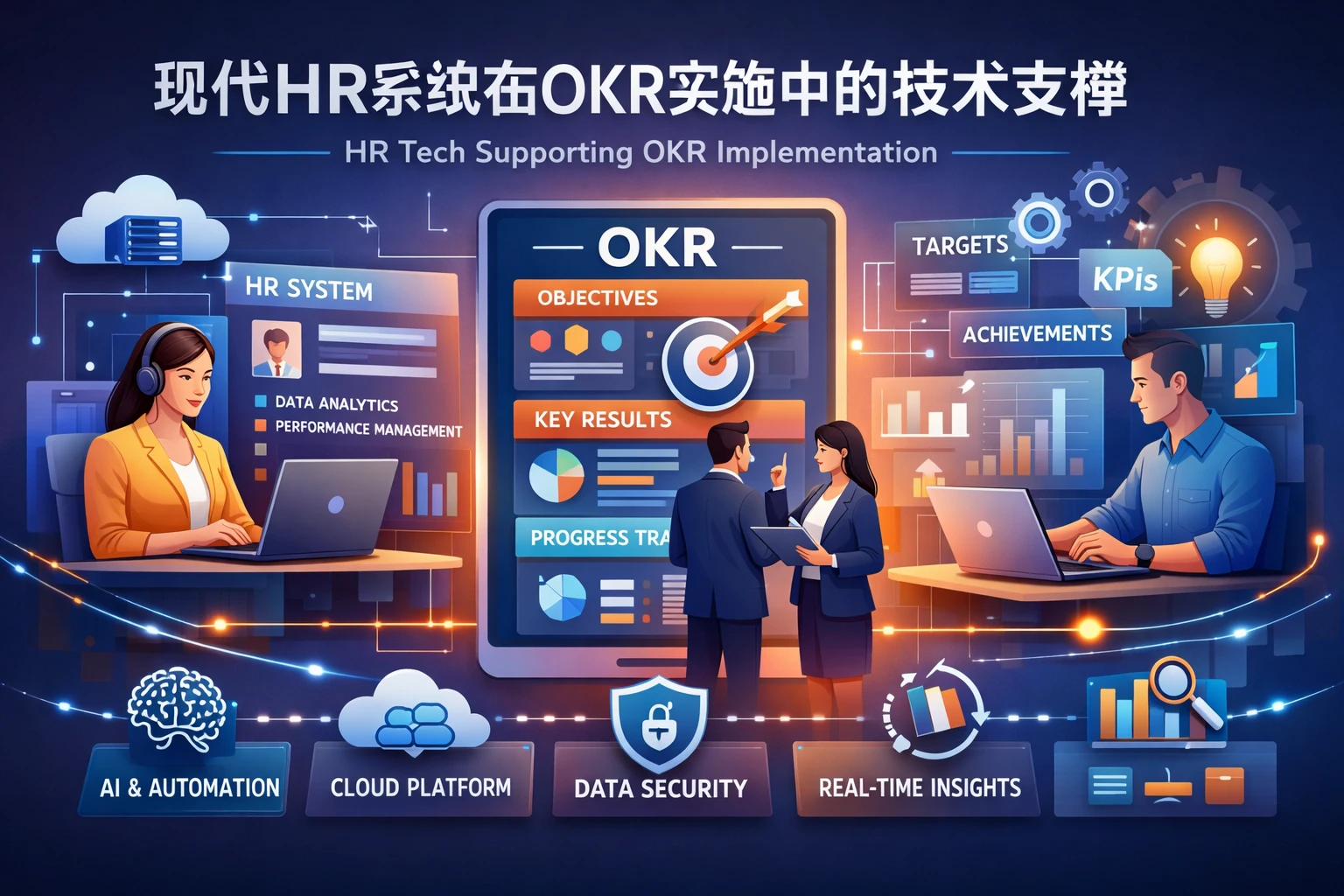 现代HR系统在OKR实施中的技术支撑