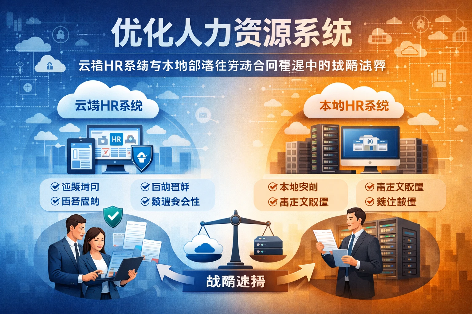 优化人力资源系统：云端HR系统与本地部署在劳动合同管理中的战略选择