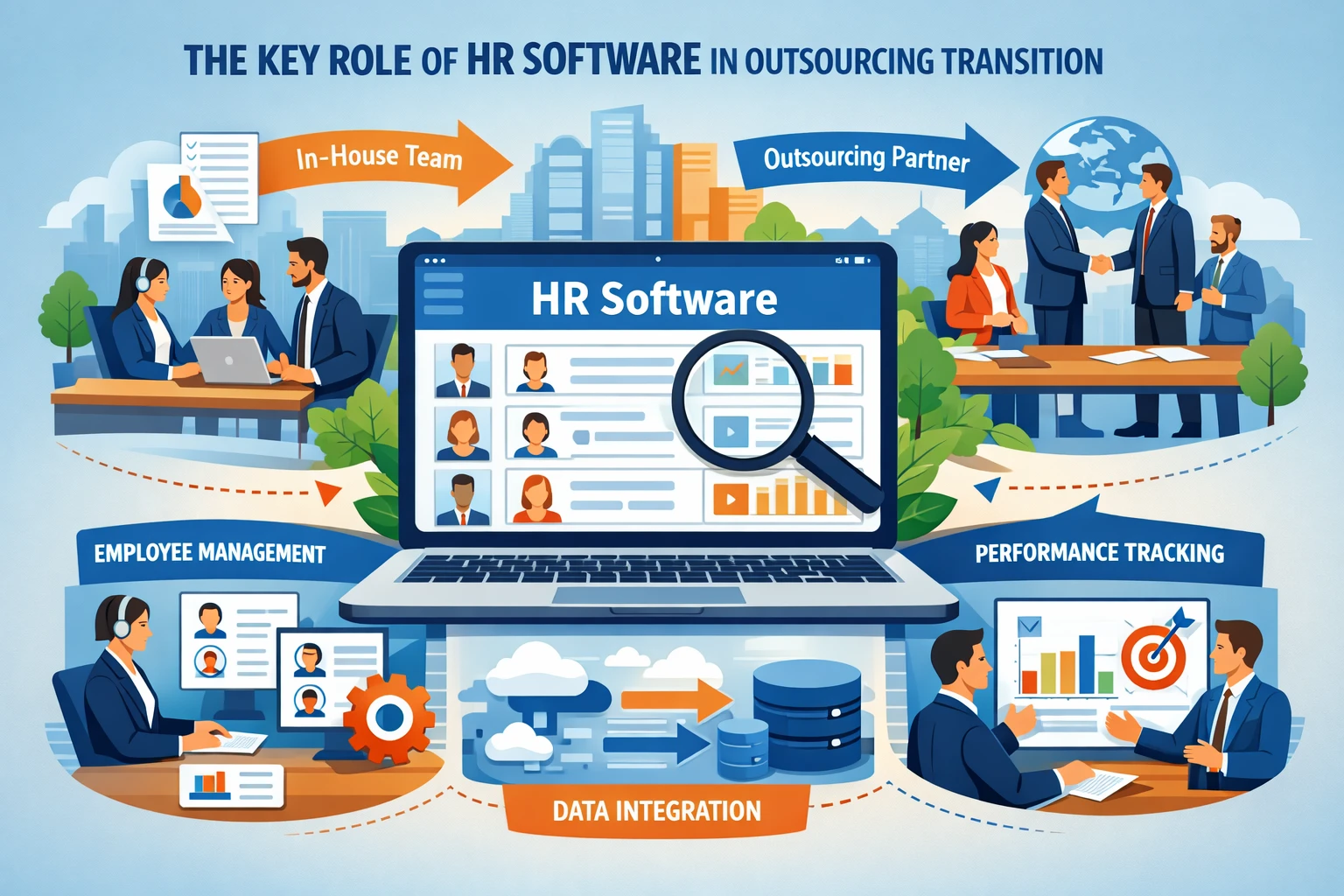 人力资源软件在外包过渡期的关键作用