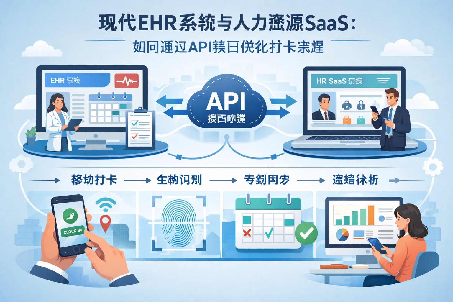 现代EHR系统与人力资源SaaS:如何通过API接口优化打卡流程