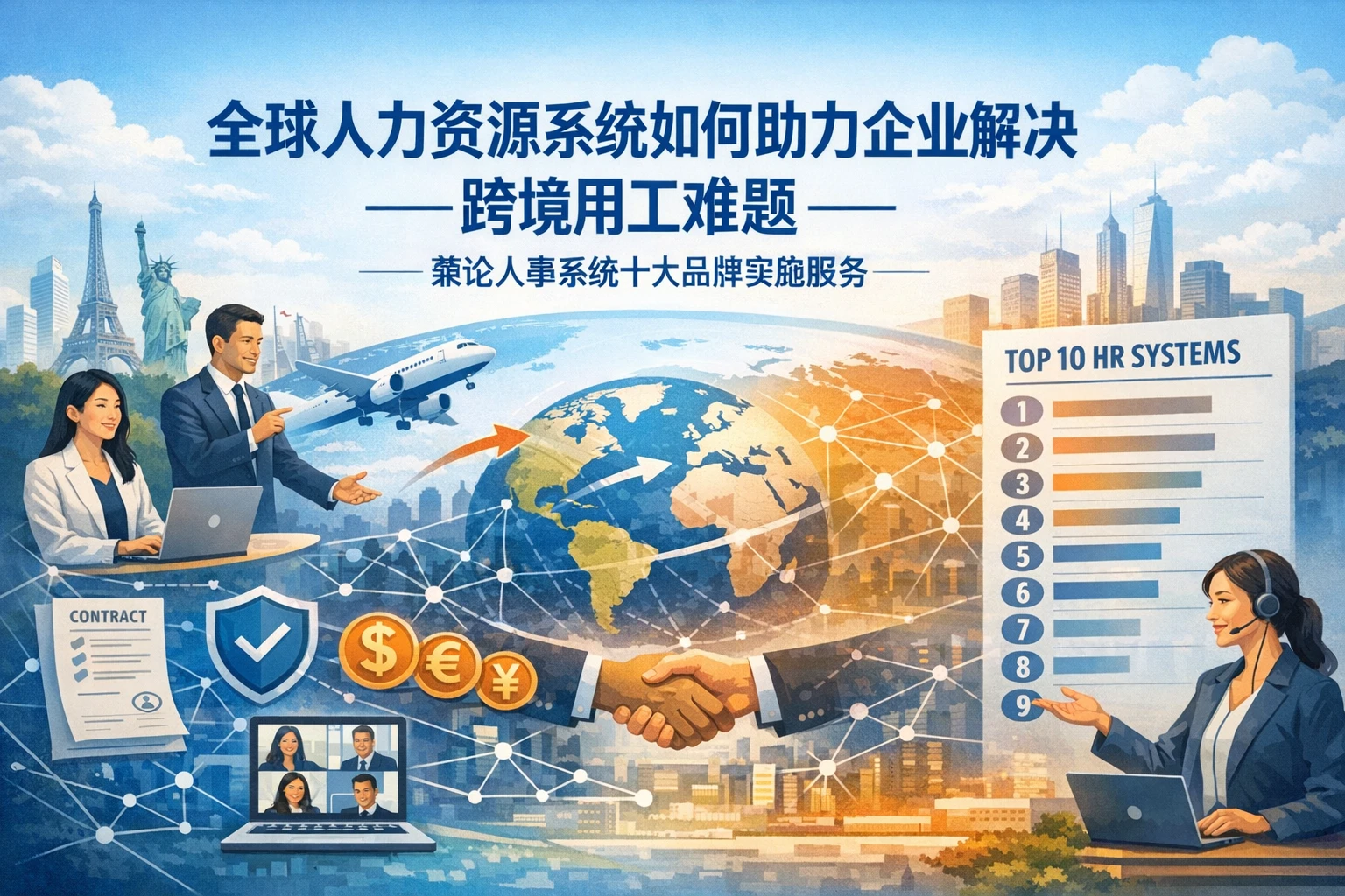 全球人力资源系统如何助力企业解决跨境用工难题——兼论人事系统十大品牌实施服务