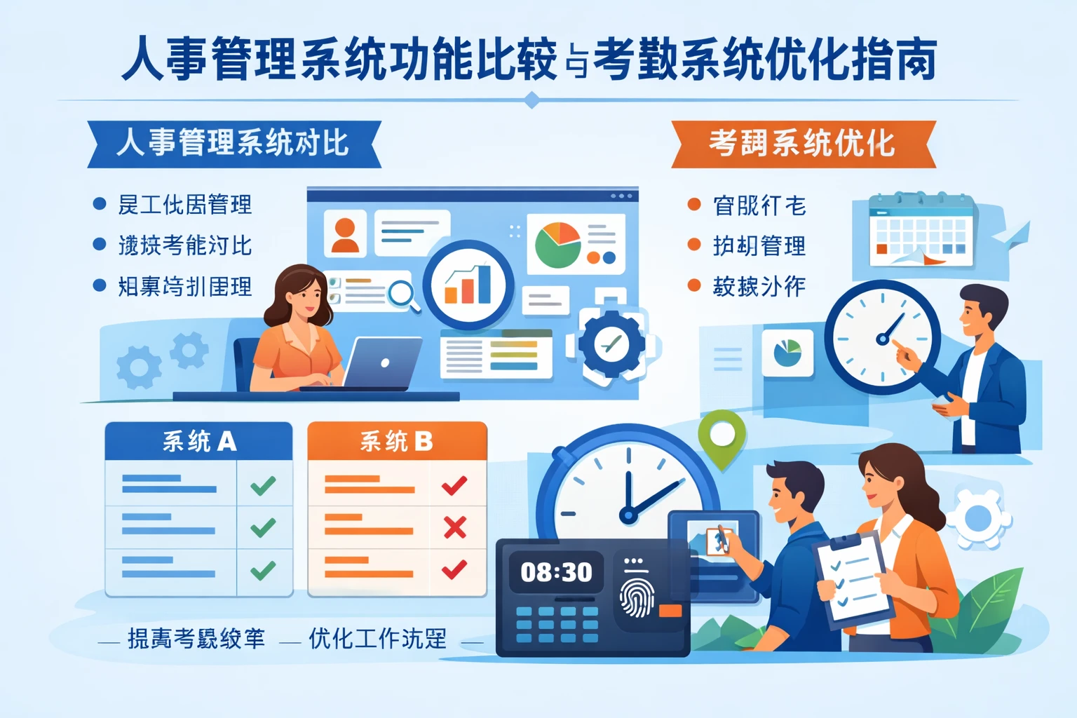 人事管理系统功能比较与考勤系统优化指南