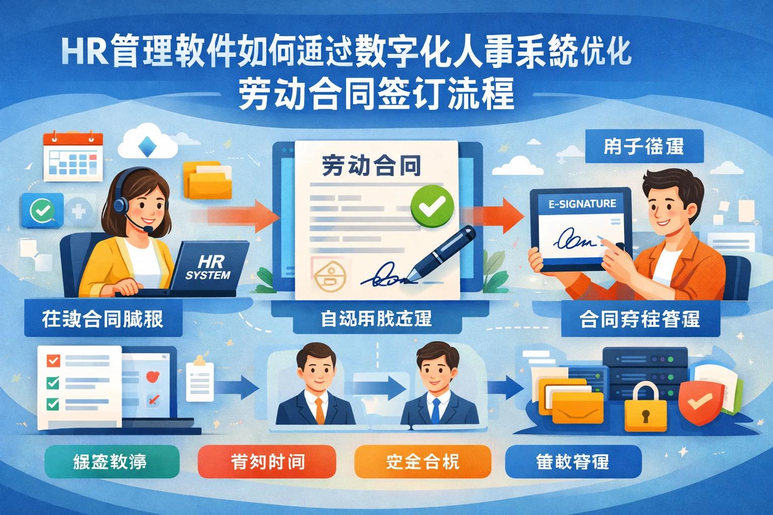 HR管理软件如何通过数字化人事系统优化劳动合同签订流程