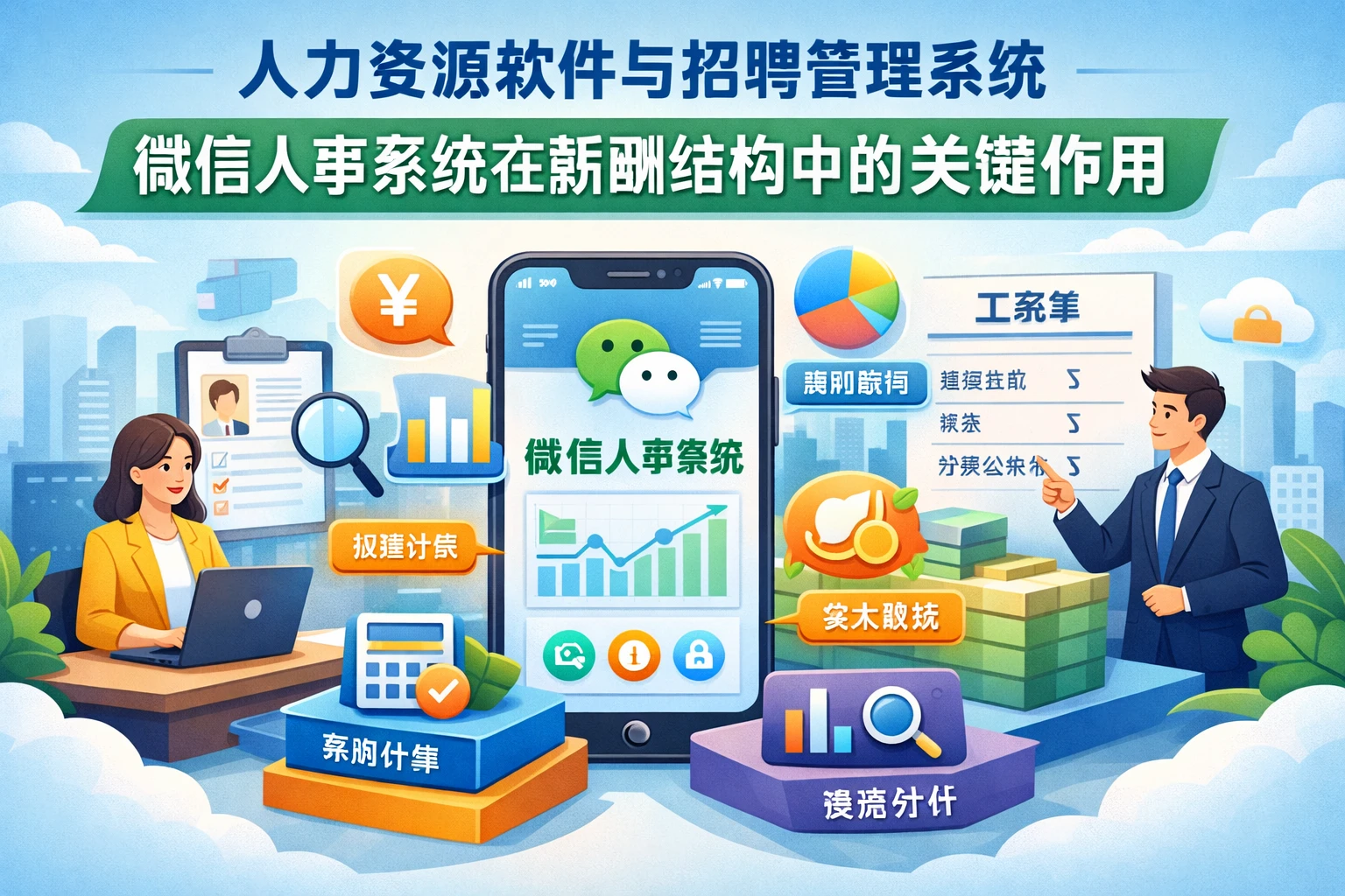 人力资源软件与招聘管理系统:微信人事系统在薪酬结构中的关键作用