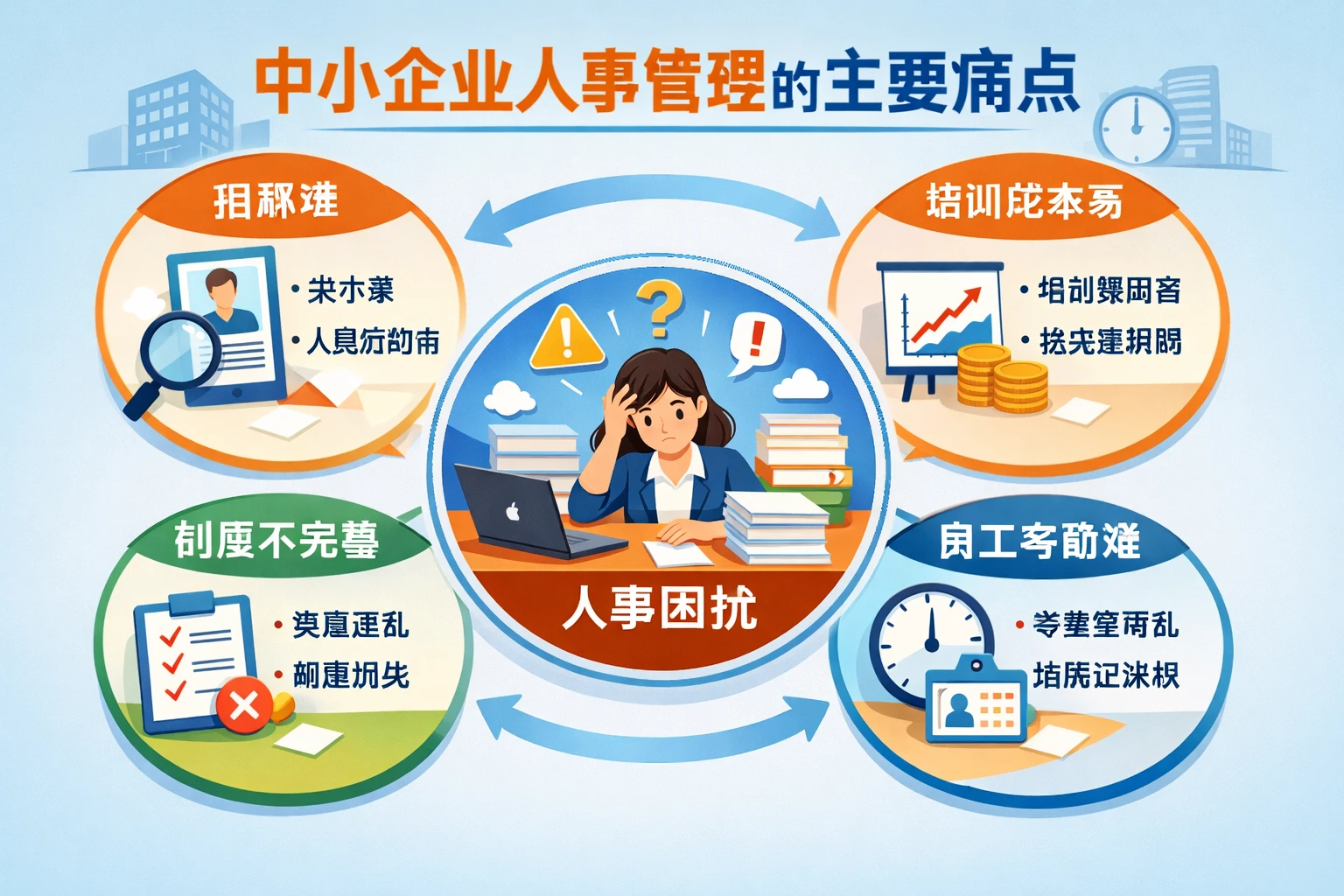 中小企业人事管理的主要痛点