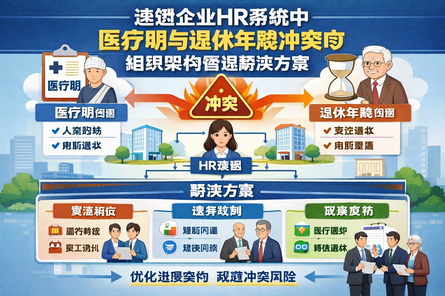 连锁企业HR系统中医疗期与退休年龄冲突的组织架构管理解决方案