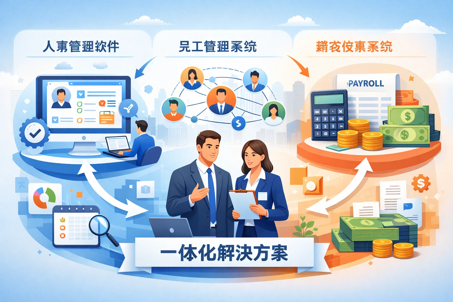 优化企业人事管理：探索人事管理软件、员工管理系统与薪资核算系统的一体化解决方案