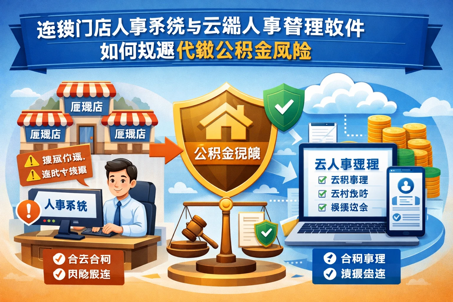 连锁门店人事系统与云端人事管理软件如何规避代缴公积金风险