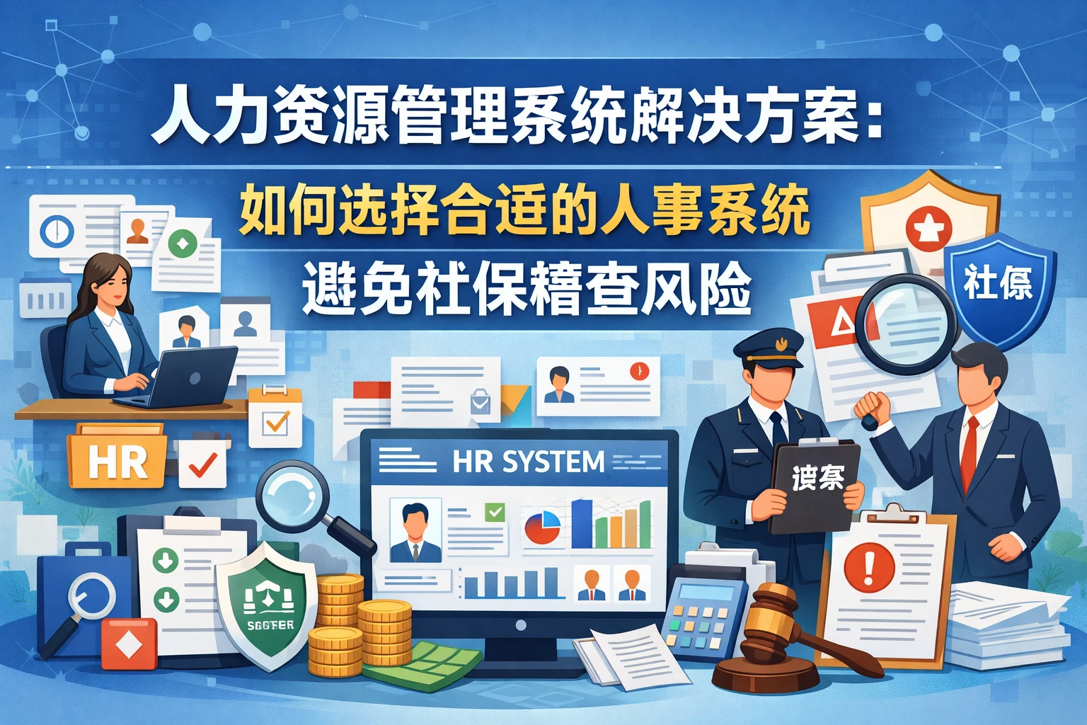 人力资源管理系统解决方案:如何选择合适的人事系统避免社保稽查风险