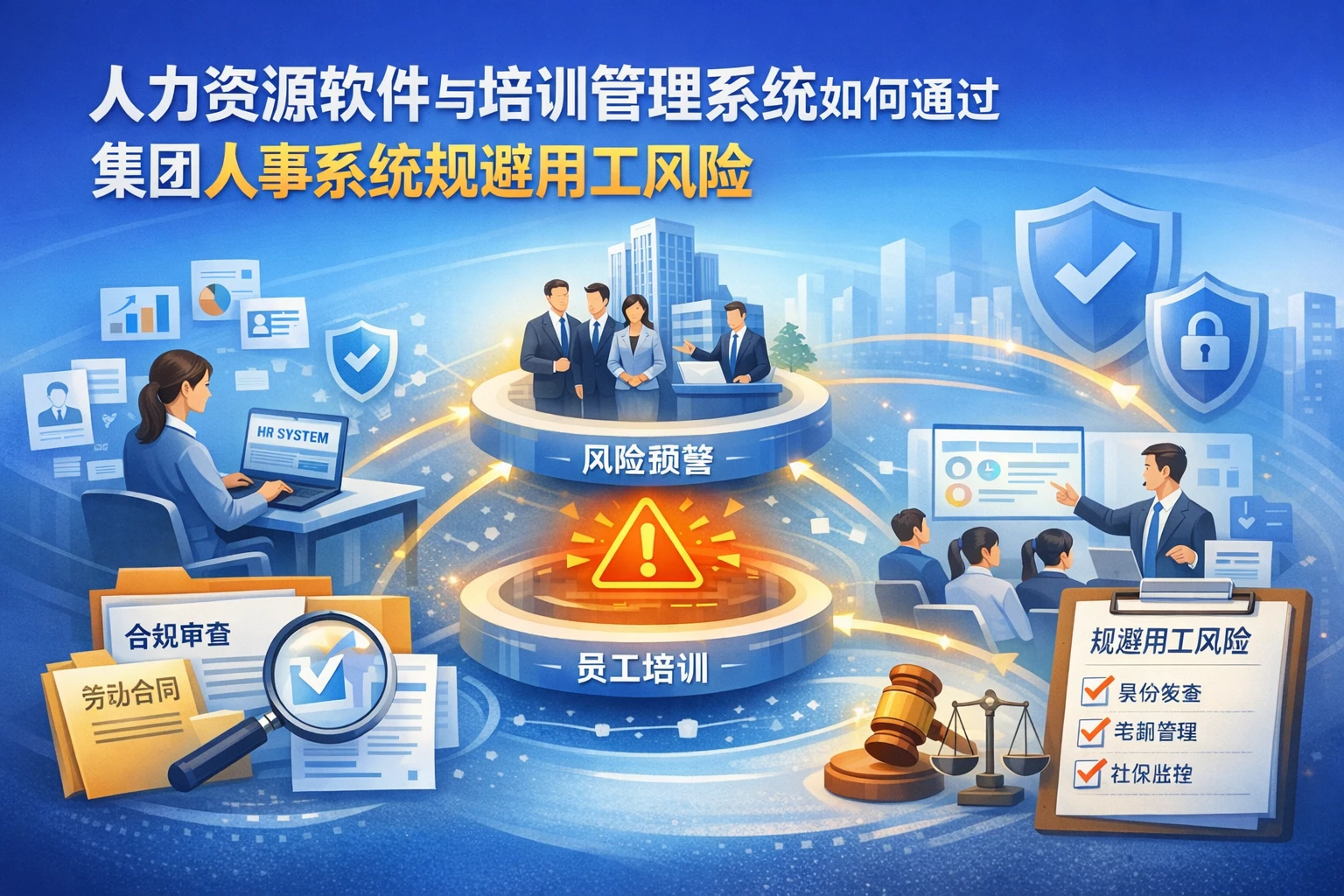 人力资源软件与培训管理系统如何通过集团人事系统规避用工风险