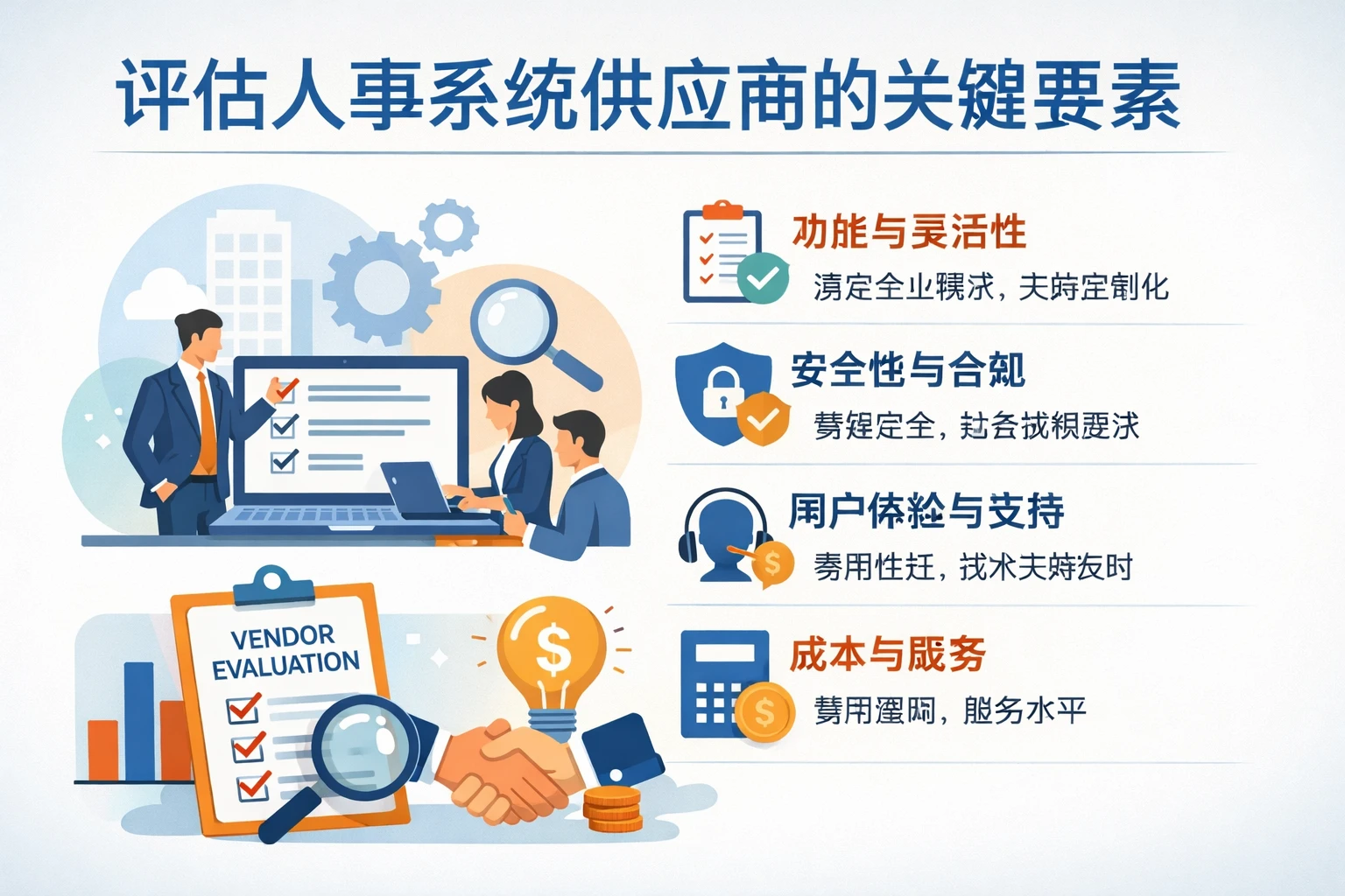 评估人事系统供应商的关键要素