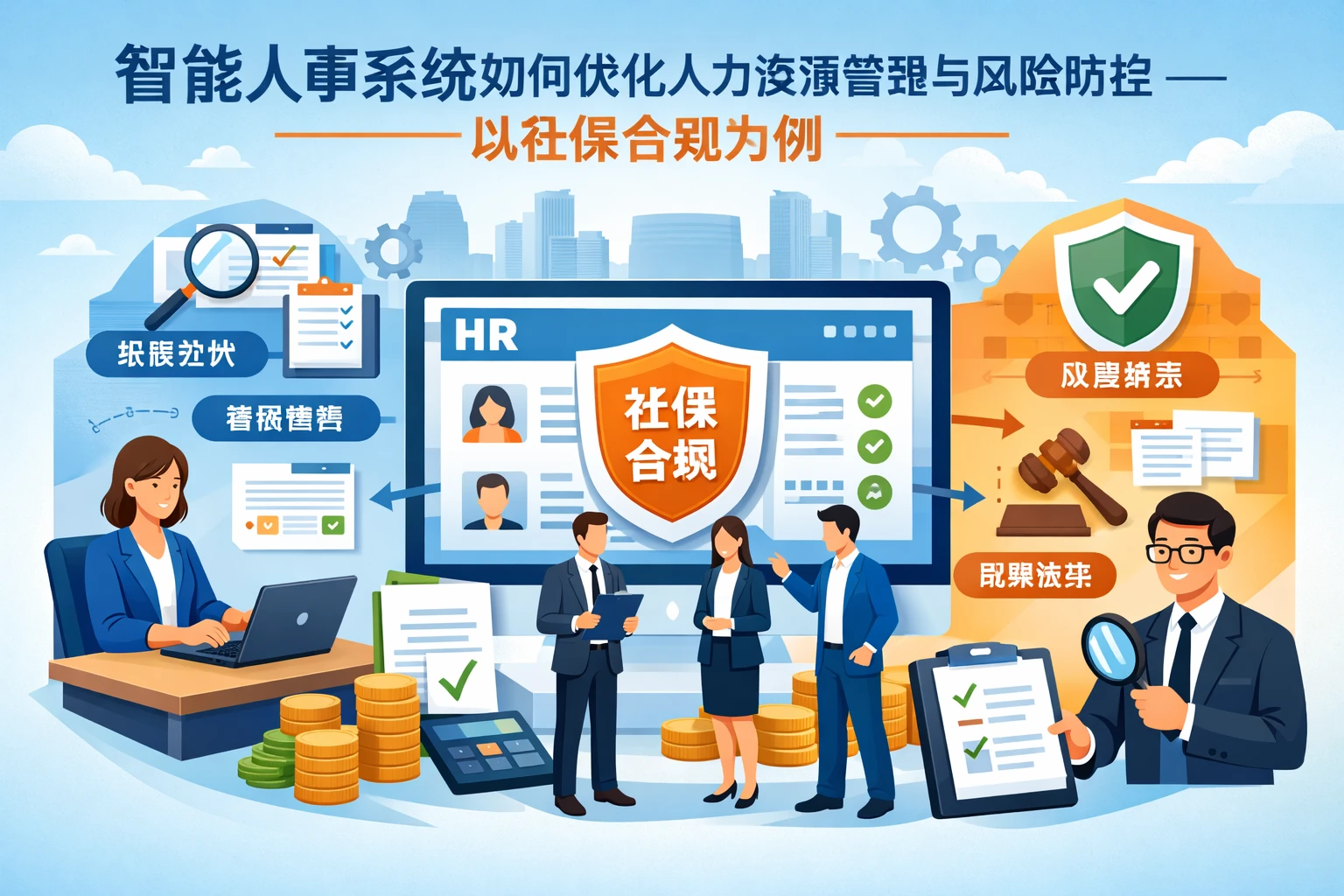 智能人事系统如何优化人力资源管理与风险防控——以社保合规为例