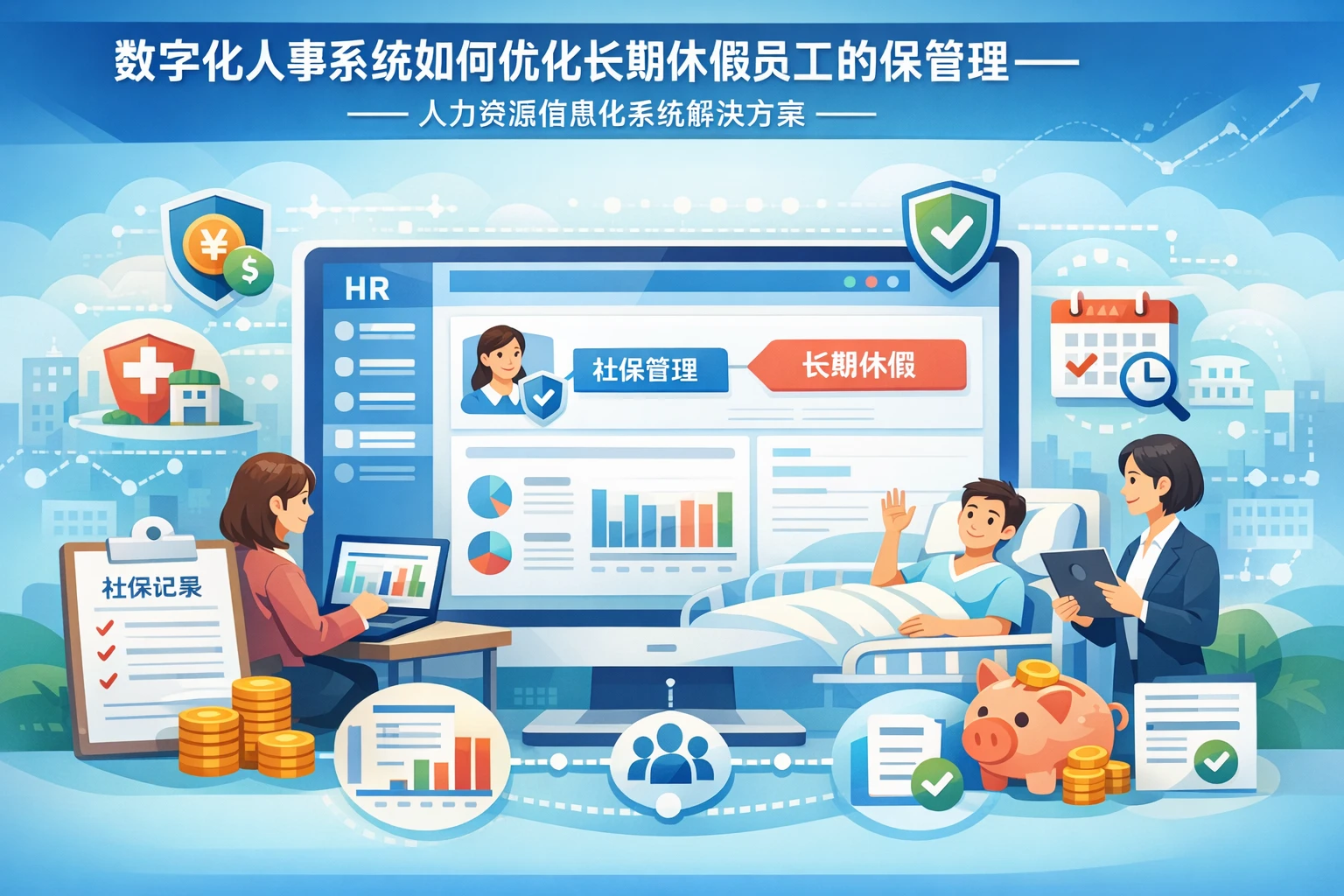 数字化人事系统如何优化长期休假员工的社保管理——人力资源信息化系统解决方案