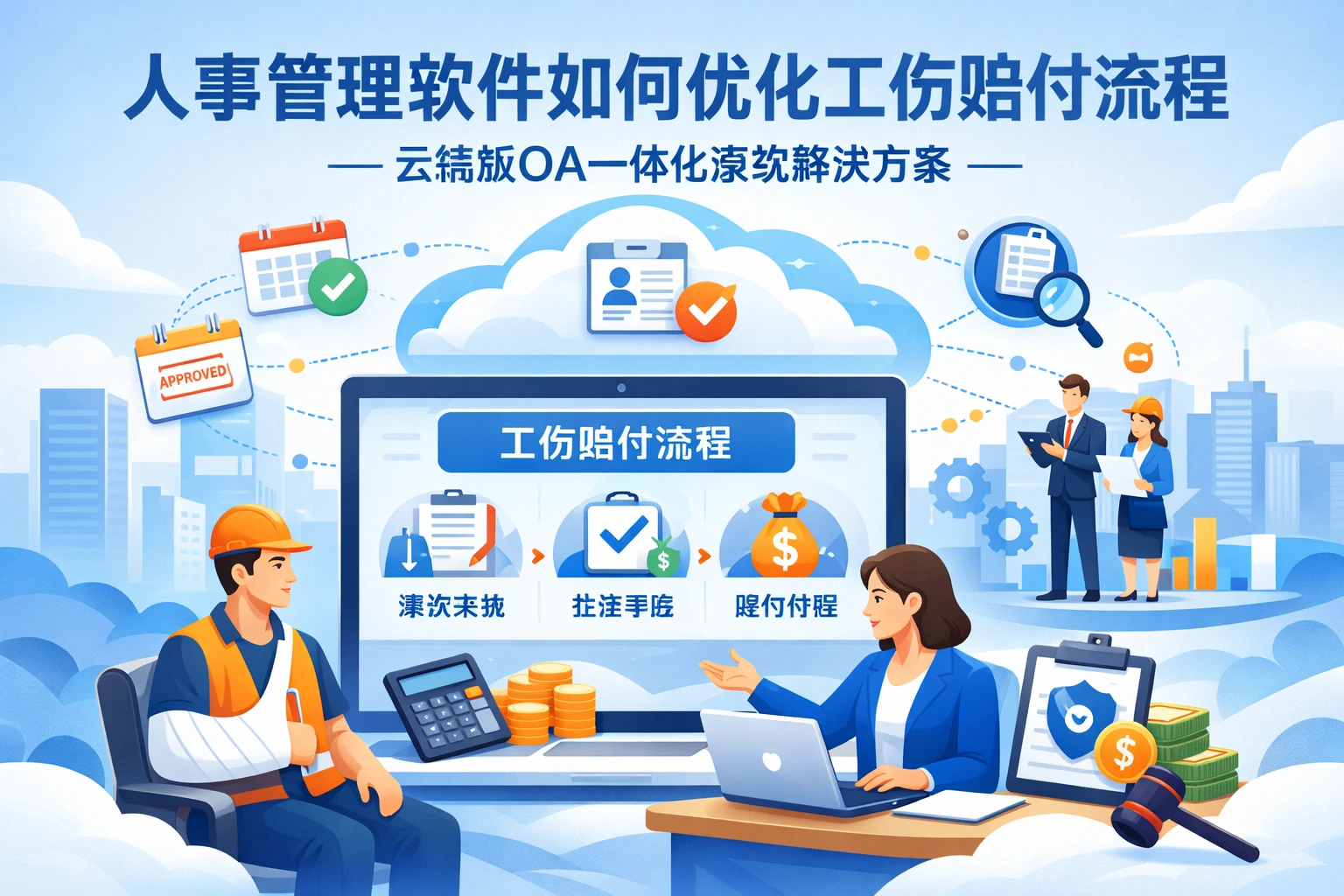 人事管理软件如何优化工伤赔付流程——云端版OA一体化系统解决方案