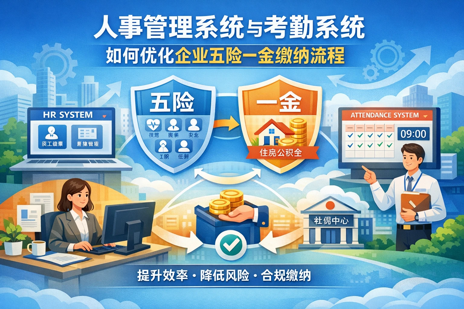 人事管理系统与考勤系统如何优化企业五险一金缴纳流程