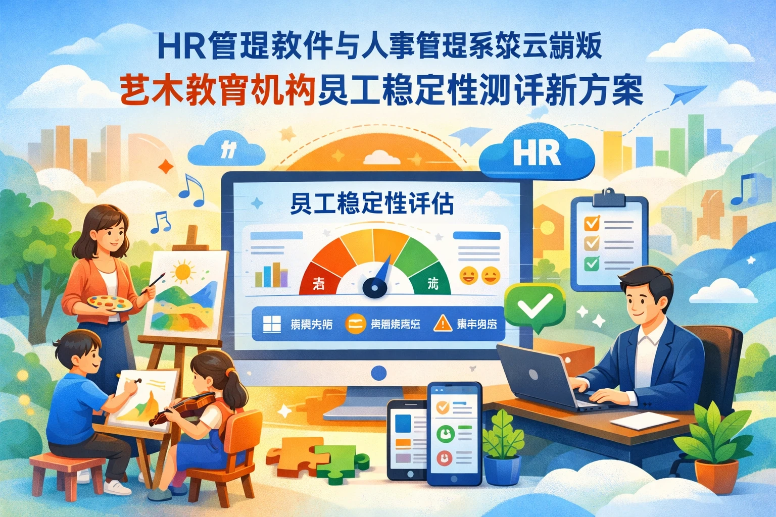 HR管理软件与人事管理系统云端版：艺术教育机构员工稳定性测评新方案