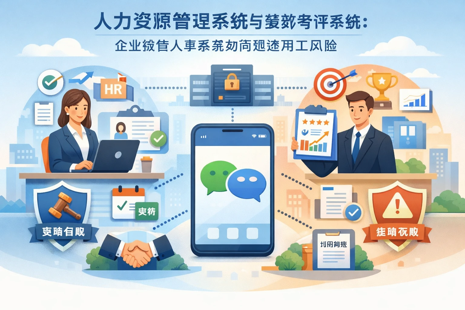 人力资源管理系统与绩效考评系统：企业微信人事系统如何规避用工风险