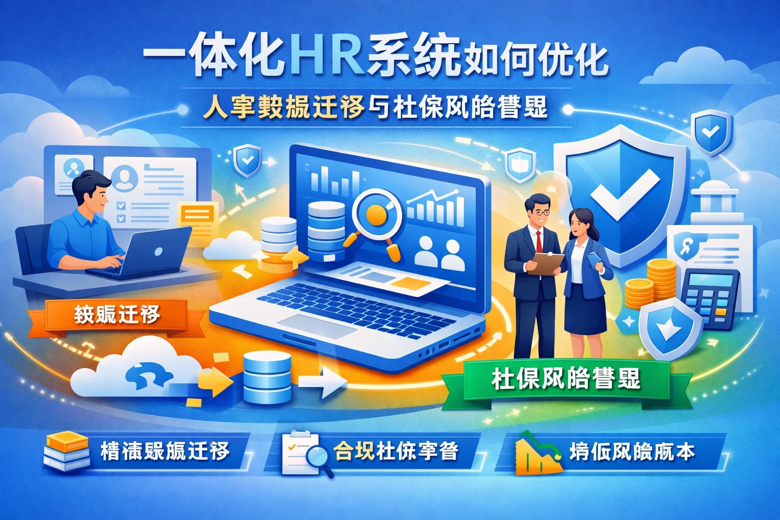一体化HR系统如何优化人事数据迁移与社保风险管理