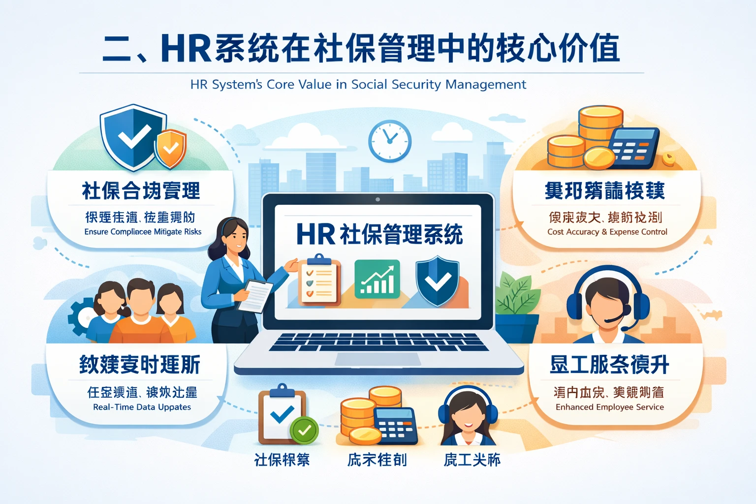 二、HR系统在社保管理中的核心价值