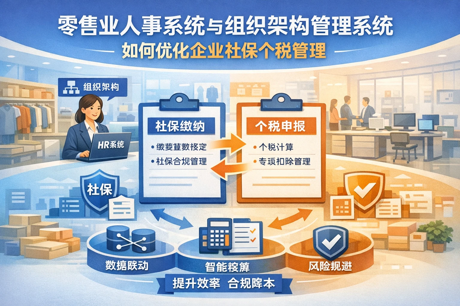 零售业人事系统与组织架构管理系统如何优化企业社保个税管理