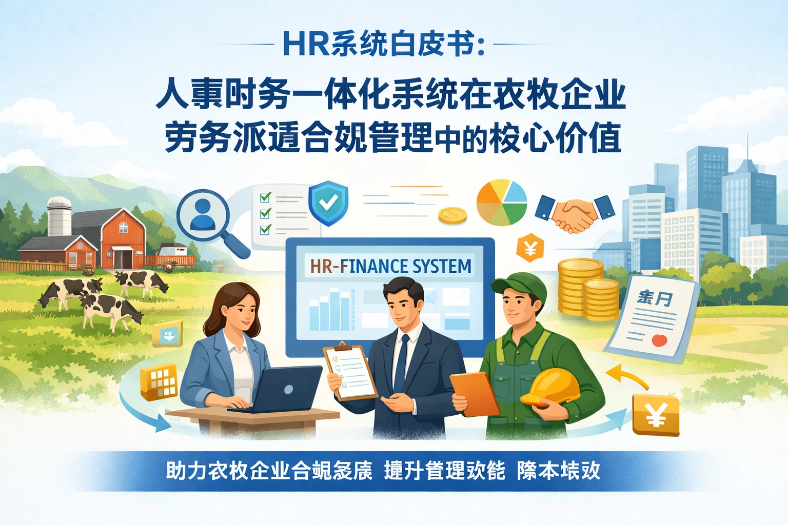HR系统白皮书：人事财务一体化系统在农牧企业劳务派遣合规管理中的核心价值