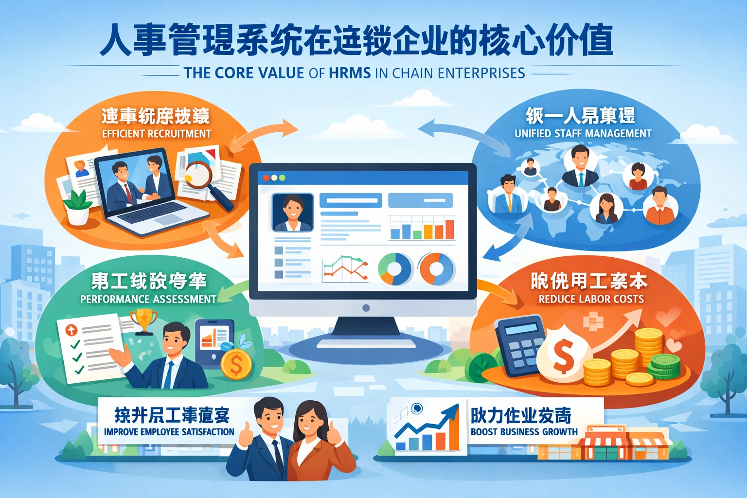 人事管理系统在连锁企业的核心价值