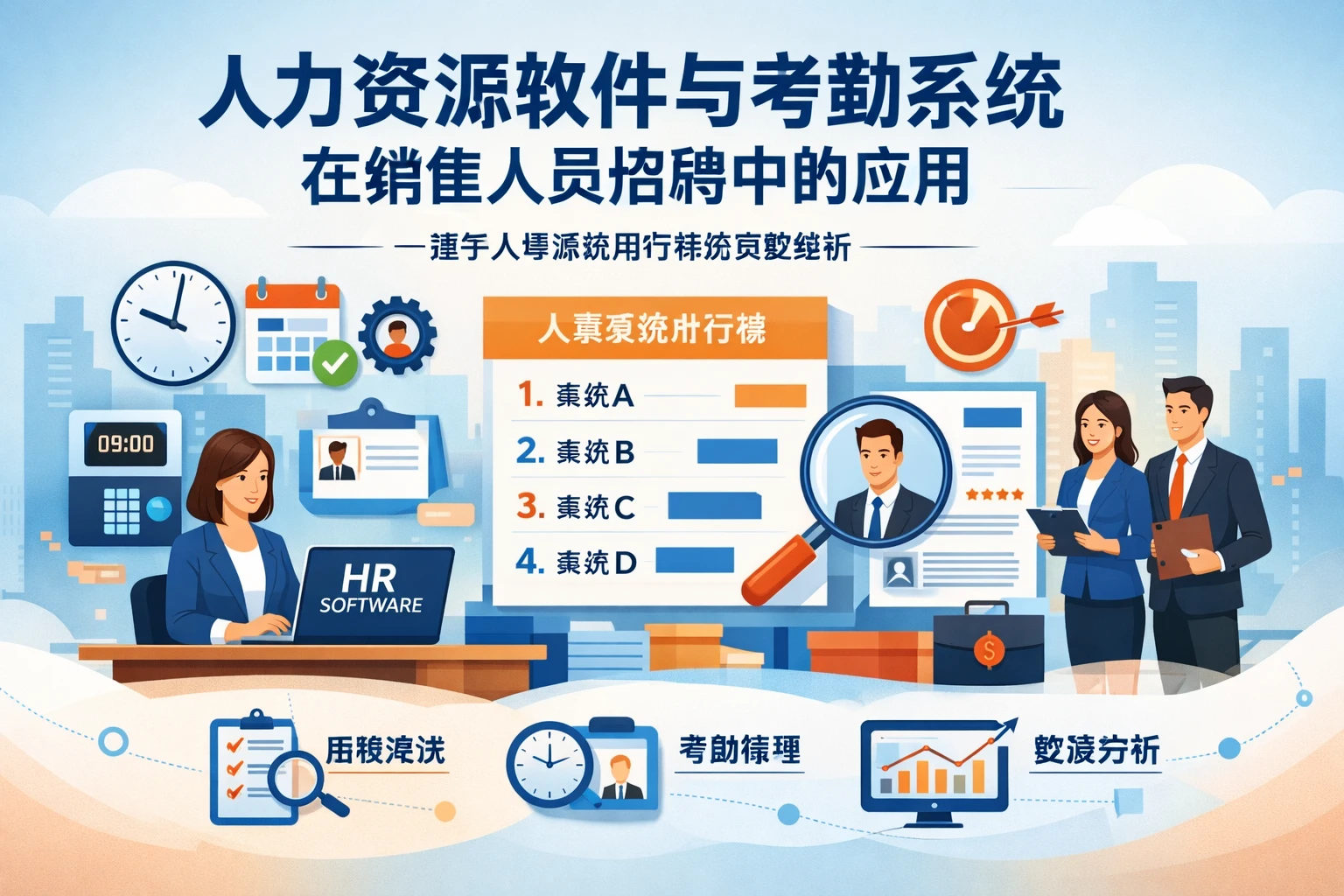 人力资源软件与考勤系统在销售人员招聘中的应用——基于人事系统排行榜的深度解析