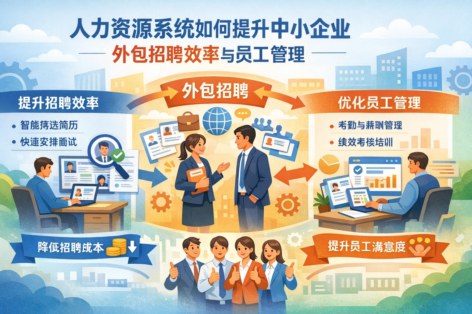 人力资源系统如何提升中小企业外包招聘效率与员工管理