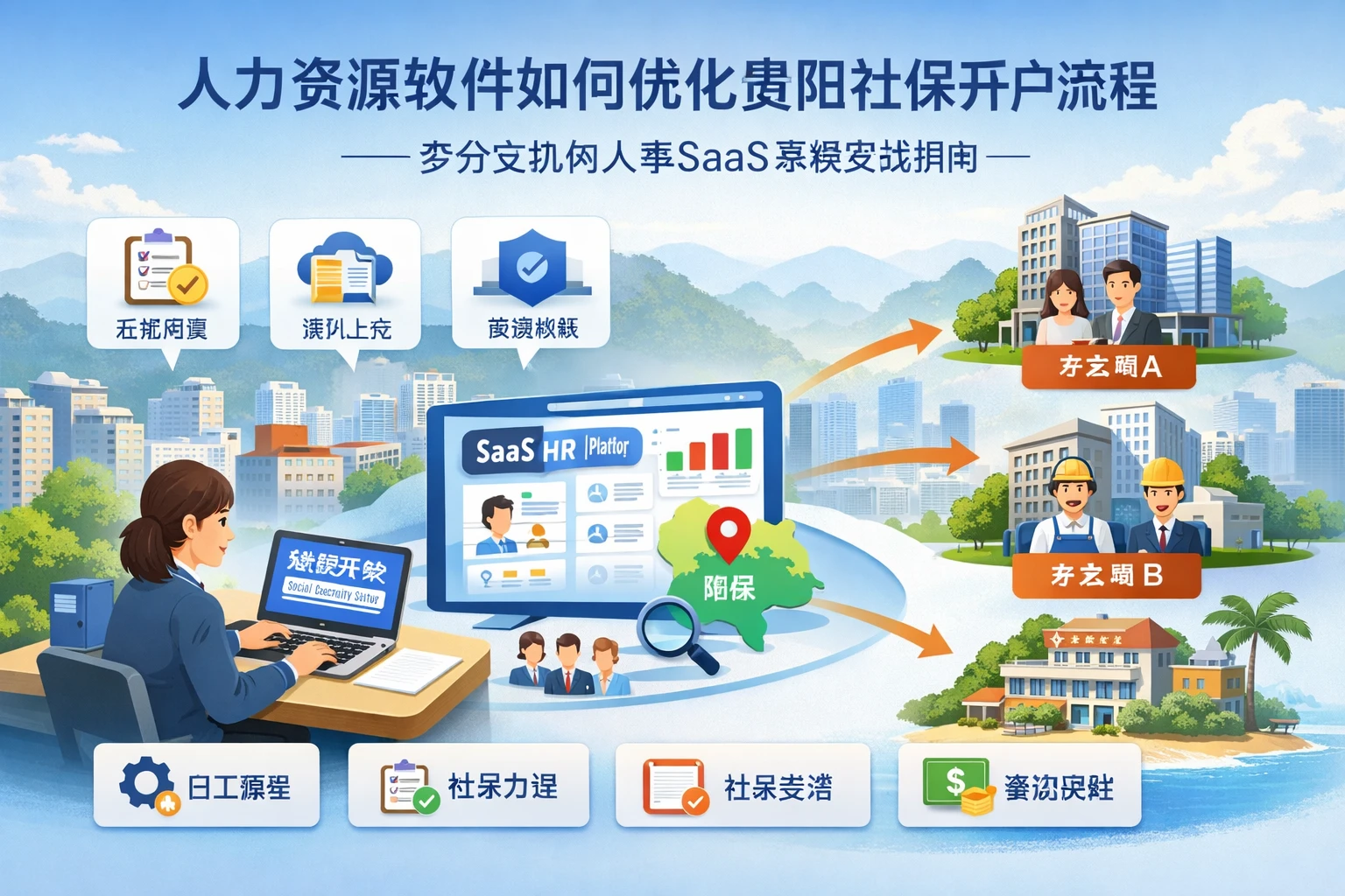 人力资源软件如何优化贵阳社保开户流程——多分支机构人事SaaS系统实战指南
