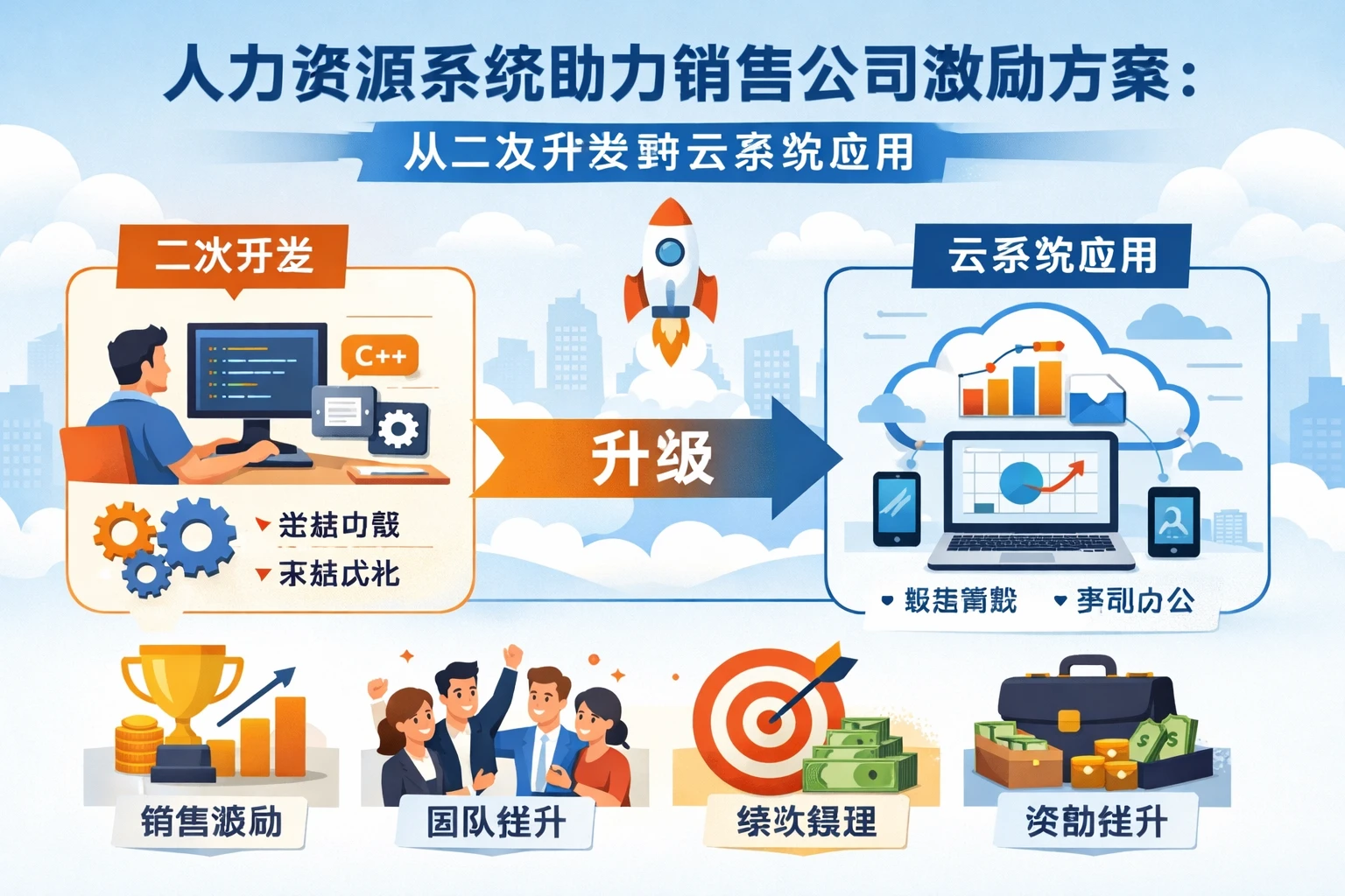 人力资源系统助力销售公司激励方案：从二次开发到云系统应用