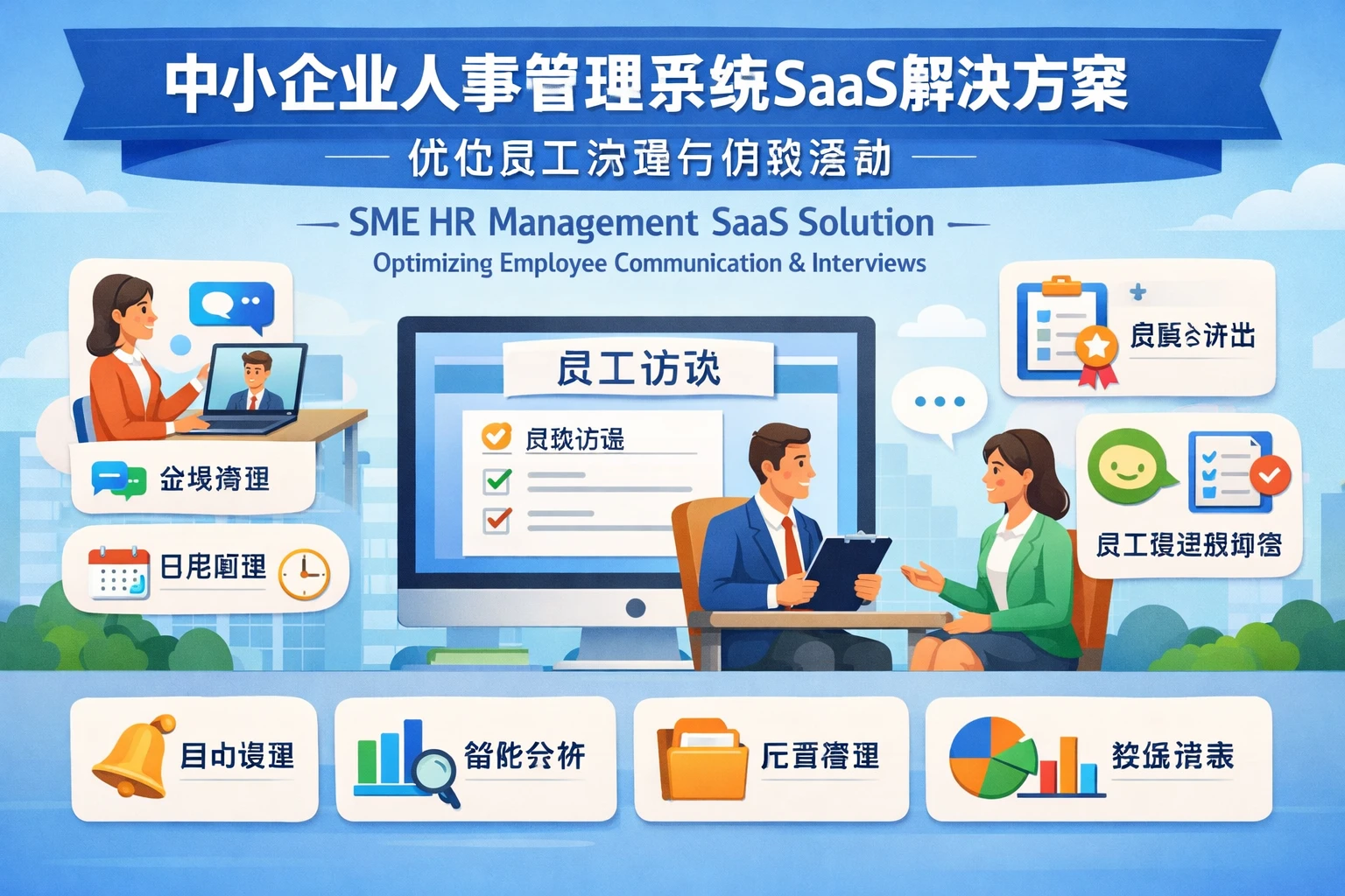中小企业人事管理系统SaaS解决方案：优化员工沟通与访谈活动