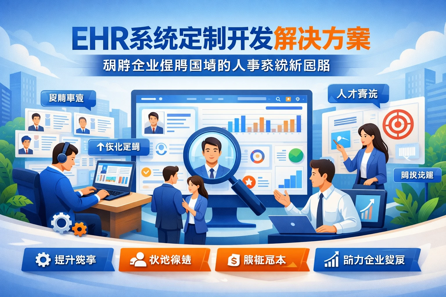 ehr系统定制开发解决方案：破解企业招聘困境的人事系统新思路