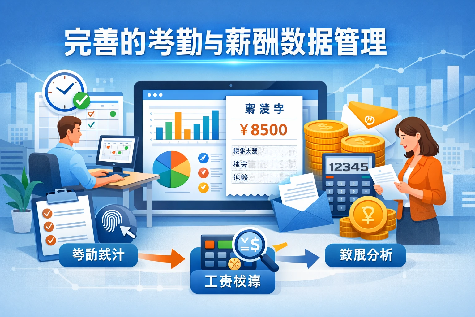 完善的考勤与薪酬数据管理